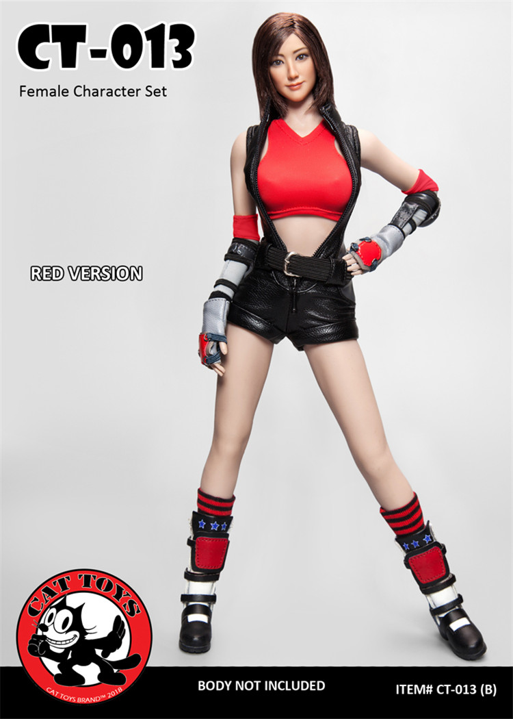 CAT TOYS CT013 1/6th Scale Female Combat Suit Costume with Head for 12 Collectible Action Figure