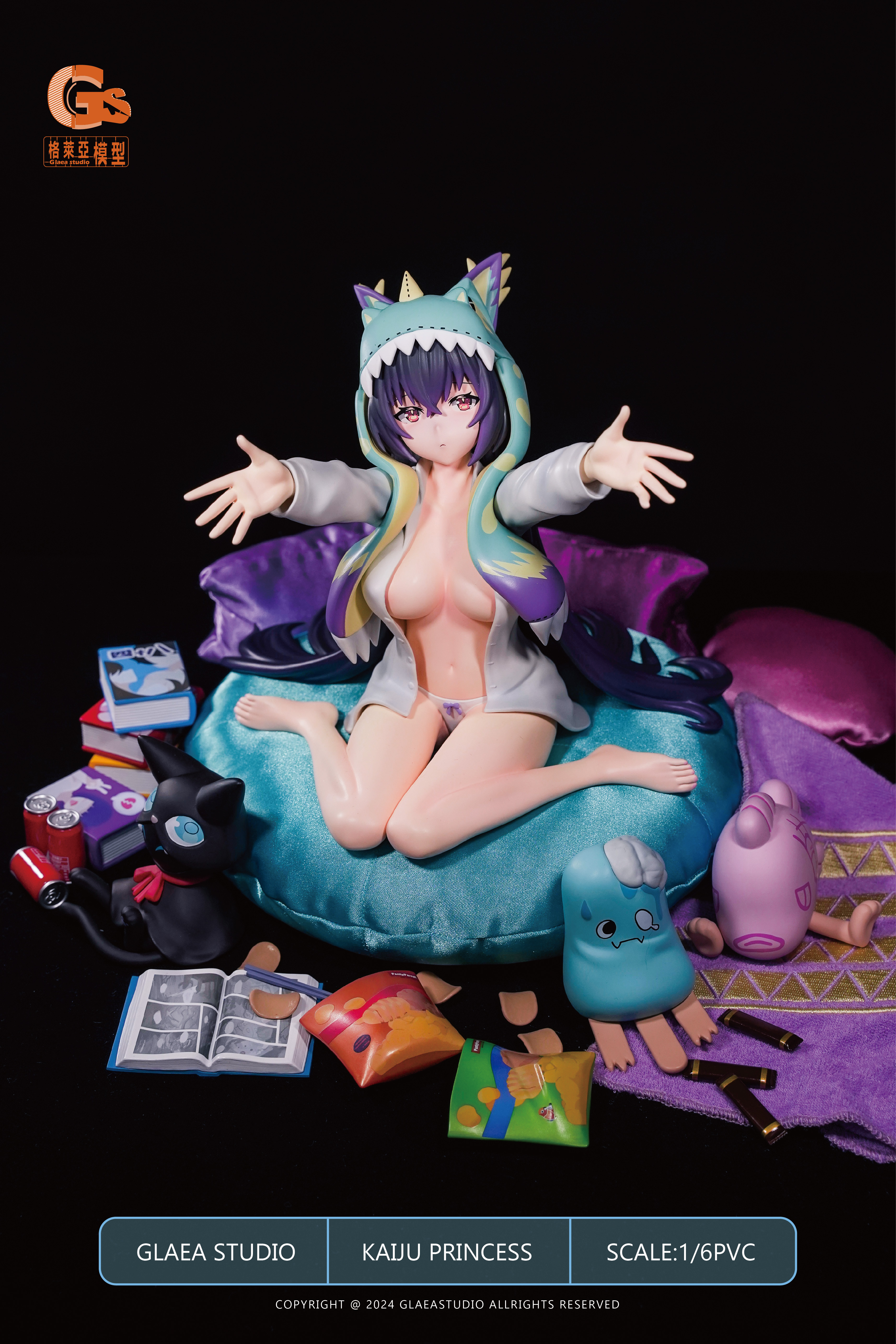 GLAEA Studio - Original Kaiju Princess Kao 1/6 Statue(GK) (Adult 18+)