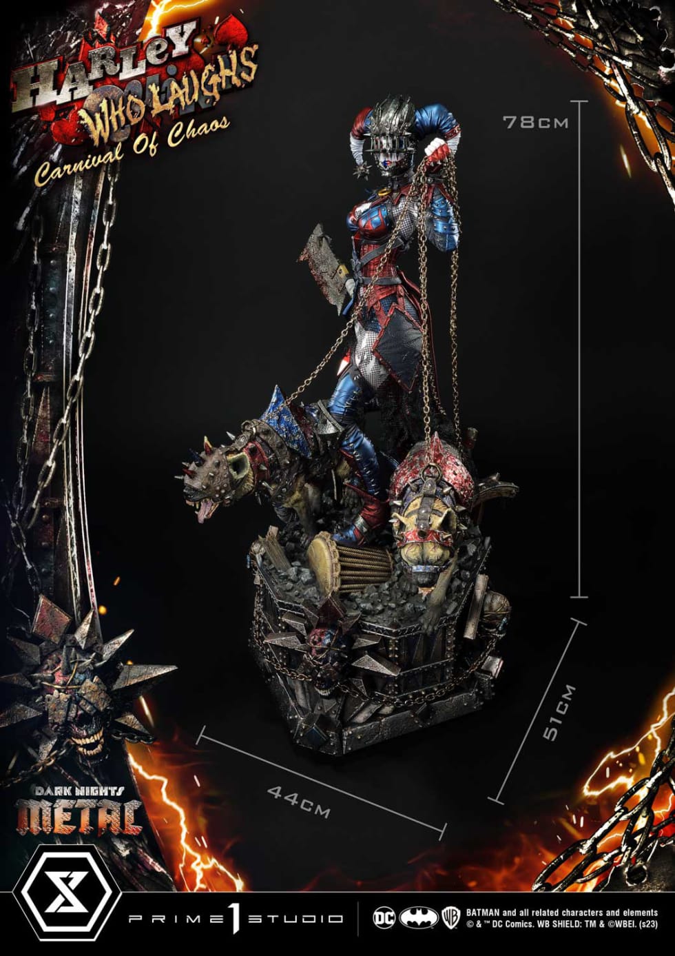 PRE-ORDER Prime 1 Studio - Museum Masterline Dark Nights: Metal Harley Quinn Who Laughs MMDCMT-13 1/3 StatueGK