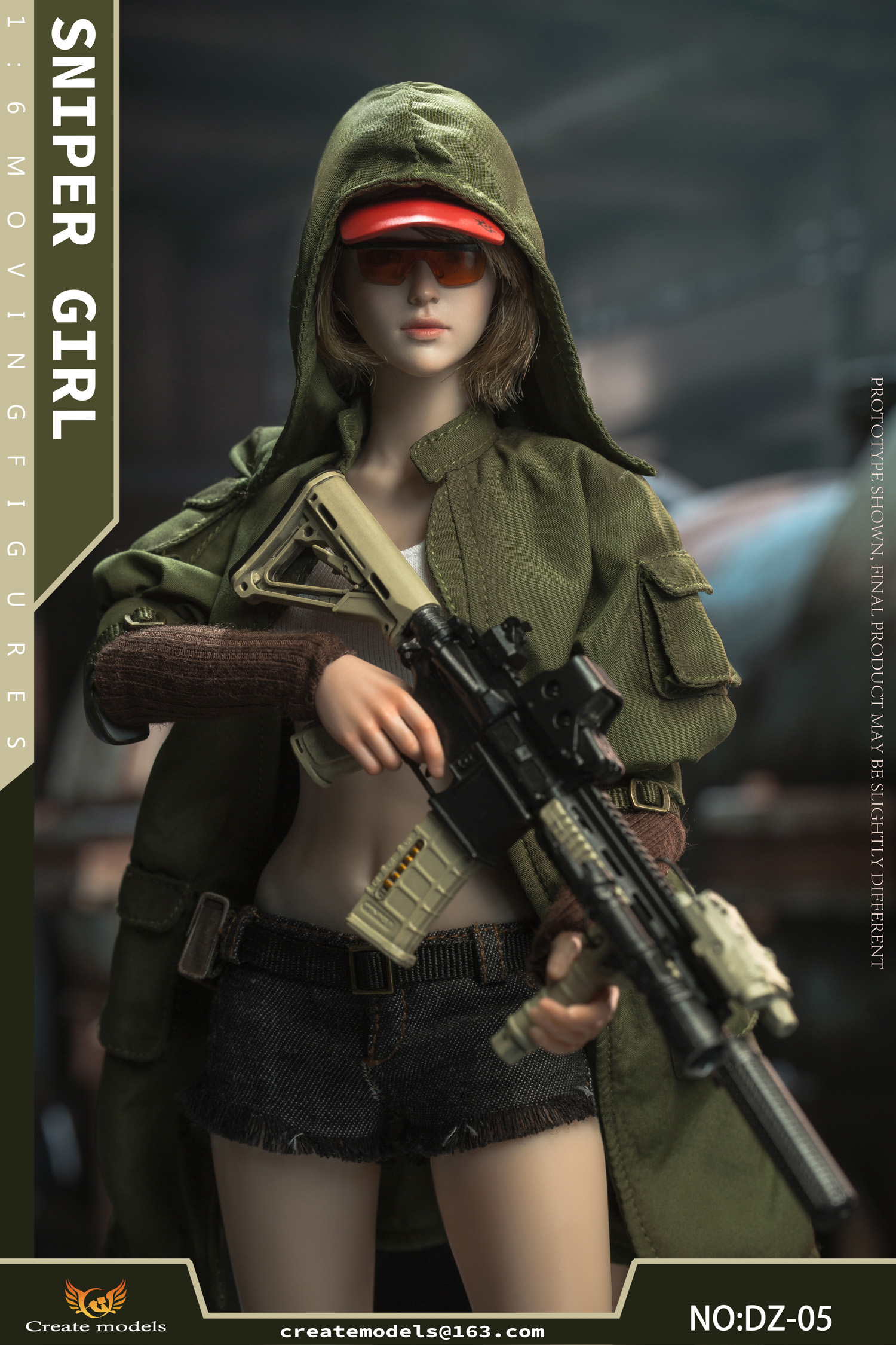 PRE-ORDER Createmodels Studio Sniper Girl Lan DZ 05 1/6 Action Figure