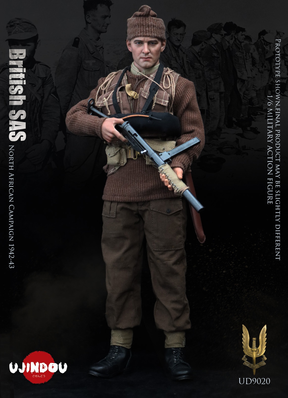 Pre-order UJINDOU 1/6 Action Figure WWII BRITISH SAS . North African Campaign 1942-43 UD9020