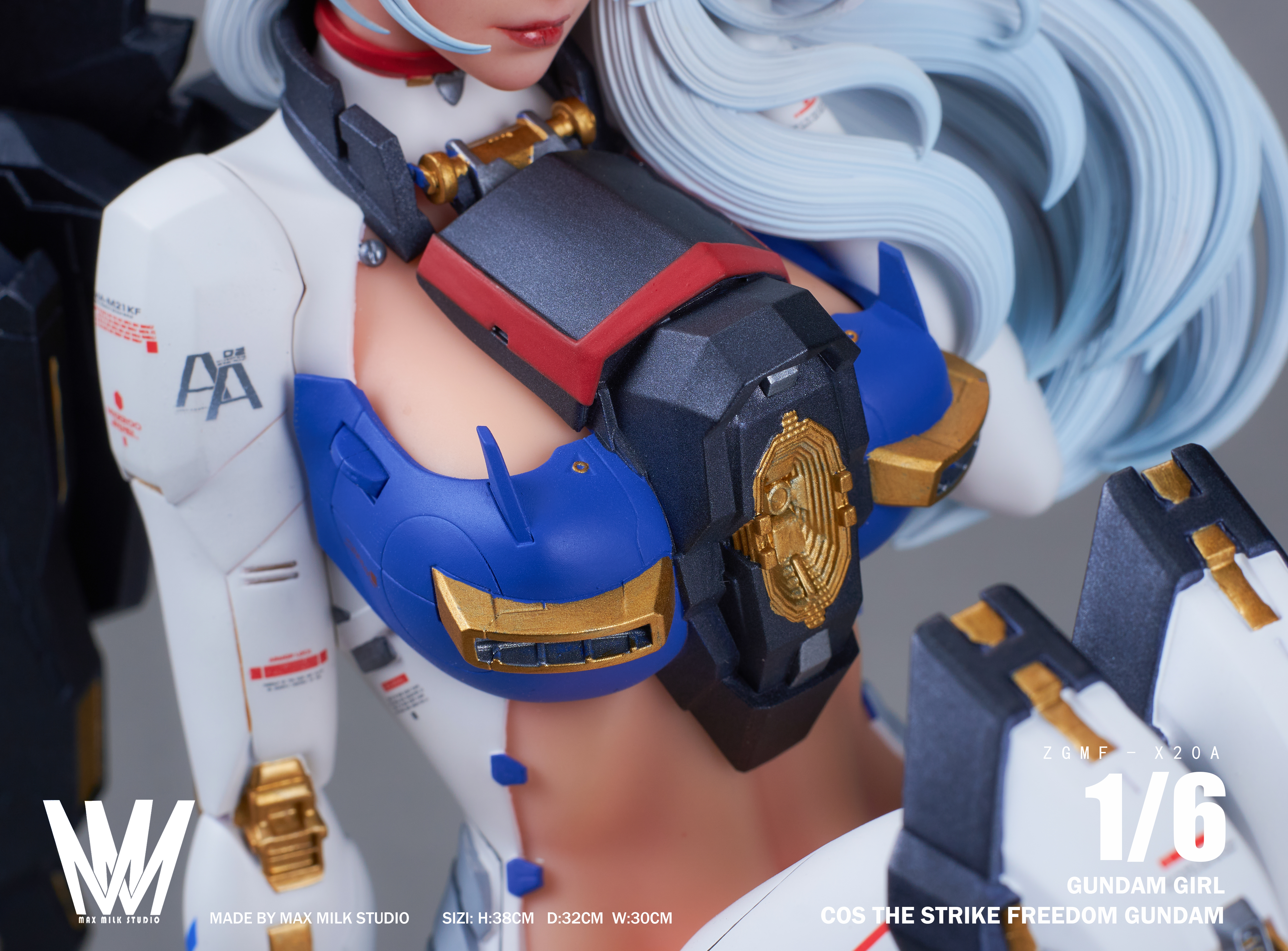 PRE-ORDER MMS Studios Mobile Suit Gundam SEED Gundam Girl Cosplay ZGMF-X20A Strike Freedom Gundam 1/6 Statue (GK)