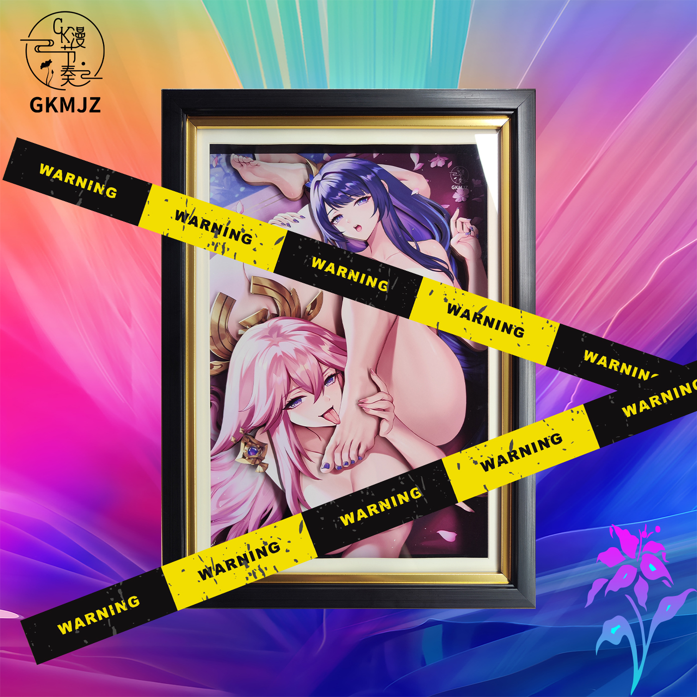 IN-STOCK GKMJZ Studio - Genshin Impact Decorative Painting of Yae Miko & Raiden Shogun Panting Scence (Adult 18+)