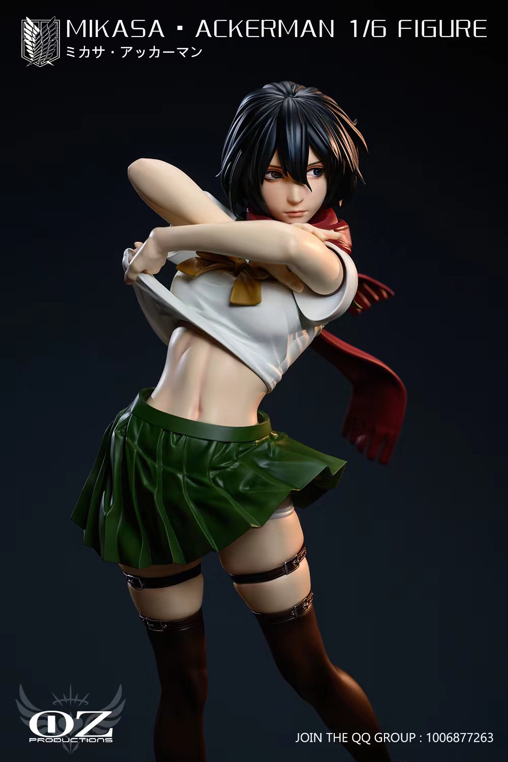 PRE-ORDER Oz Productions - ATTACK ON TITAN - Mikasa Ackerman 1/6 Statue(GK) (Adult 18+)