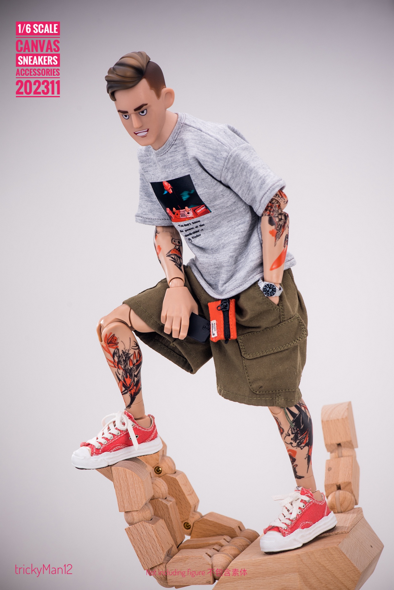 PRE-ORDER TrickyMan12 Studio Canvas Dissolved Shoes ( 202311 ) 1/6 Scence
