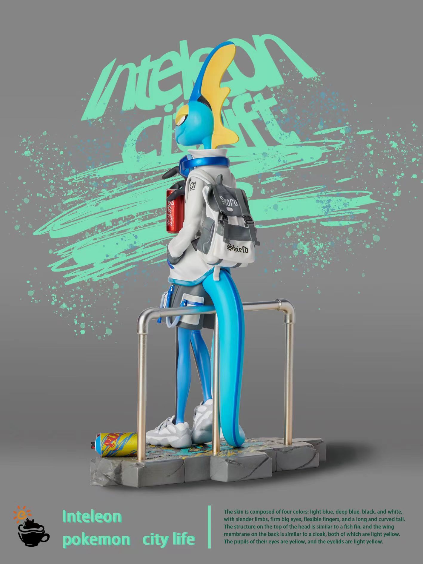 PRE-ORDER Fei Mao Ying Ri Studio Pokémon Urban Trendy Card Inteleon Statue(GK)