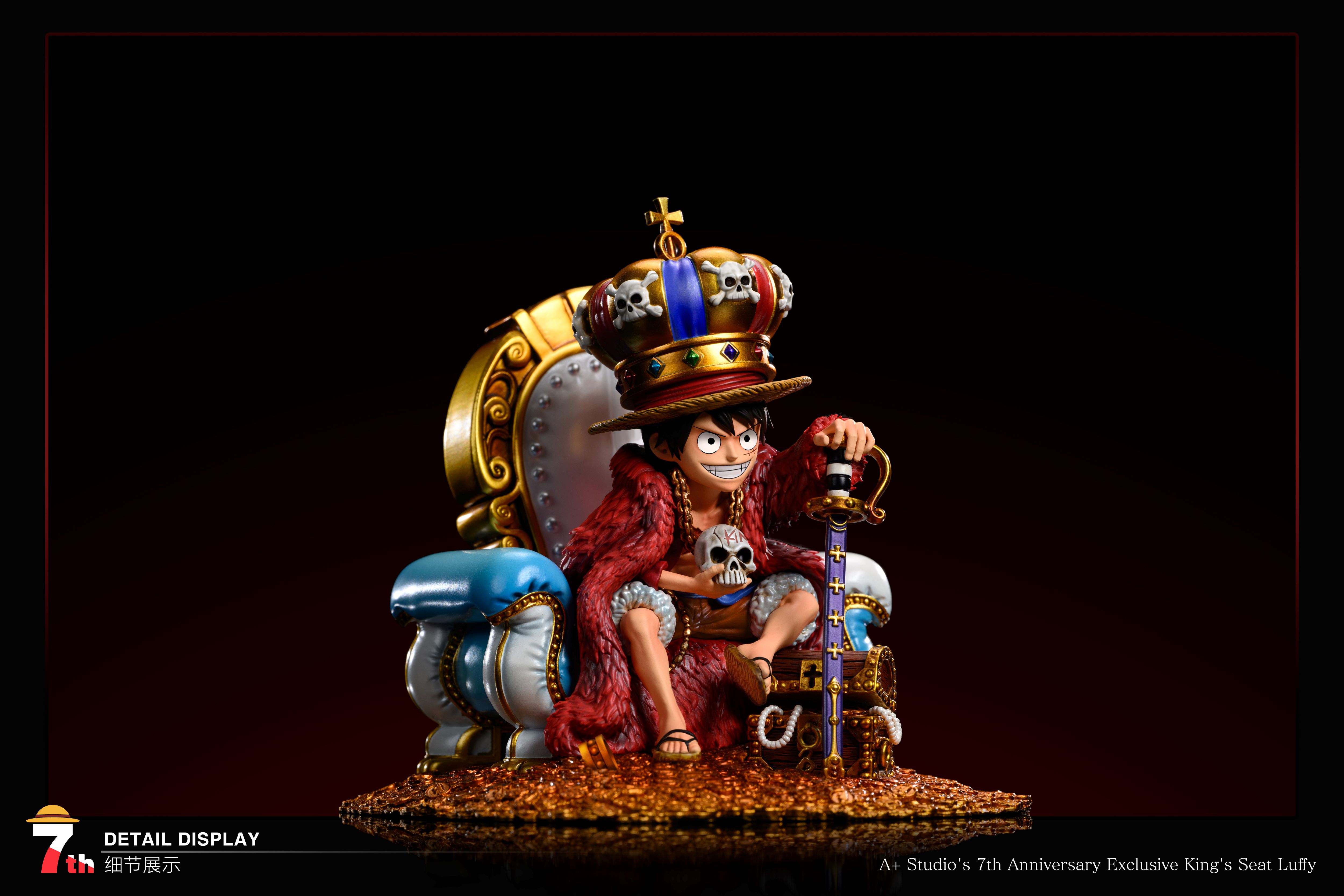 PRE-ORDER A+ Studio - One Piece 7th Anniversary Commemorative Edition Throne Luffy Statue(GK)
