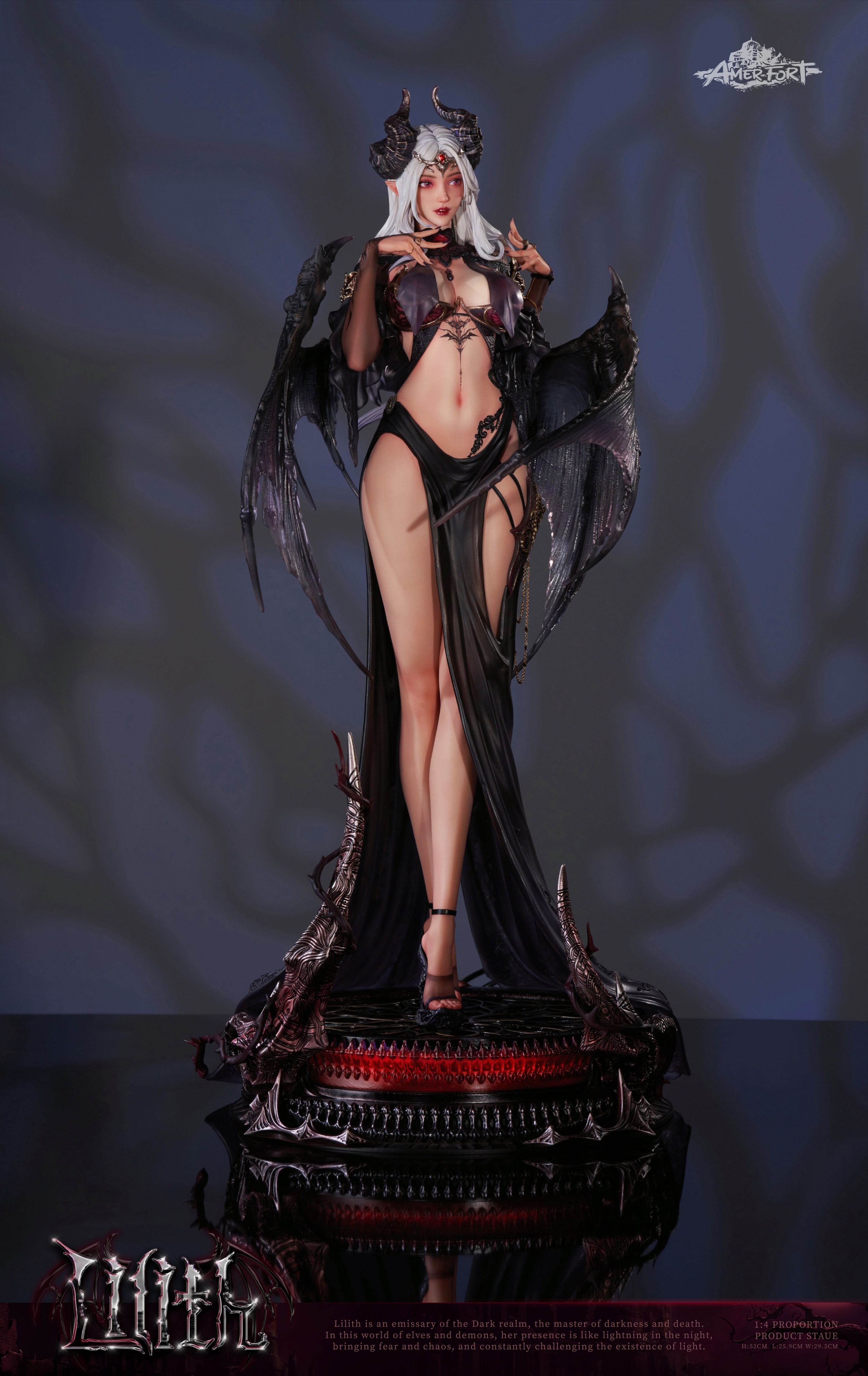 PRE-ORDER PJ Studio - Original AmerFort Artist cooperative brand: The fifth bullet of the Genie Series LILITH 1/4 Statue(GK) (Adult 18+)