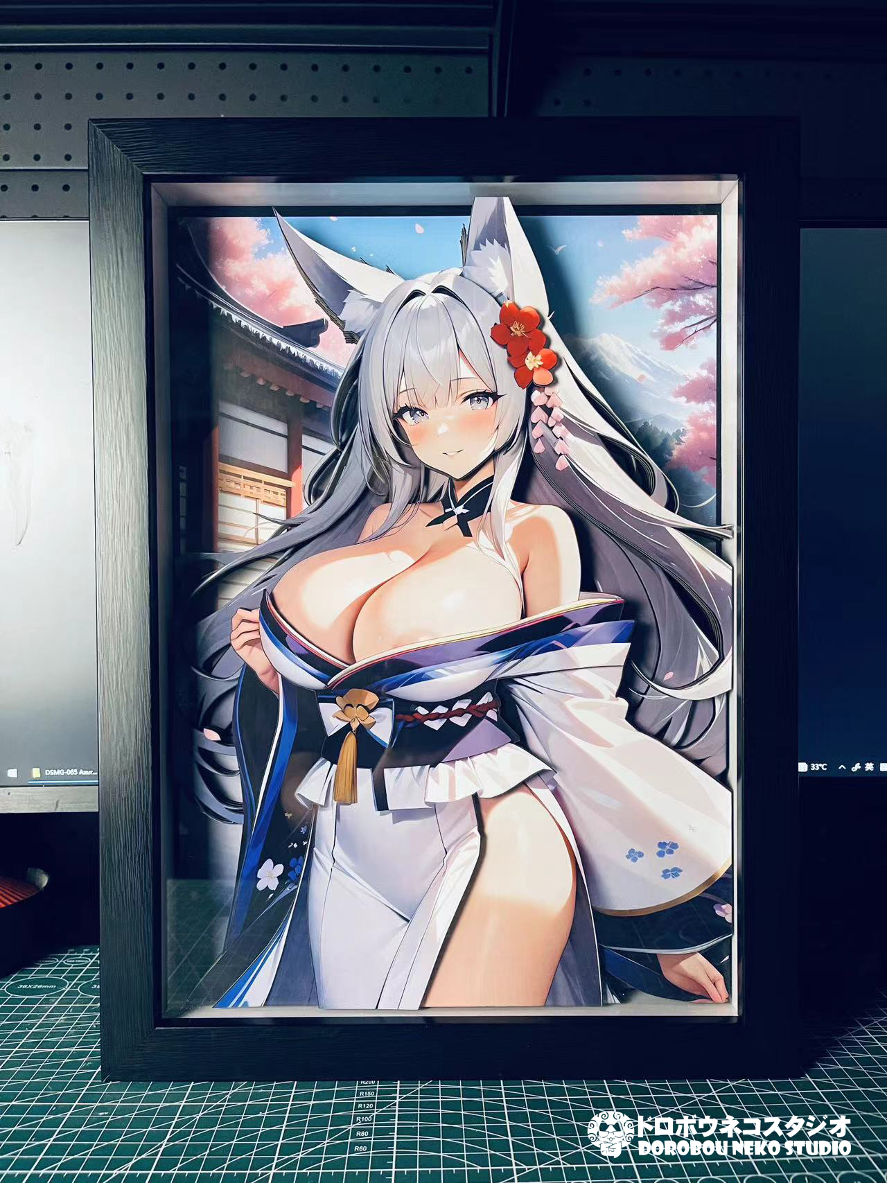 Dorobou Neko Studio - Azur Lane DSMG-065 Shinano 3D Decorative Painting Scene (Adult 18+)