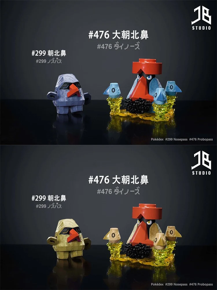 PRE-ORDER JB Studio - Pokemon - World Zukan Nosepass & Probopass – 1/20 Resin Statue(GK)