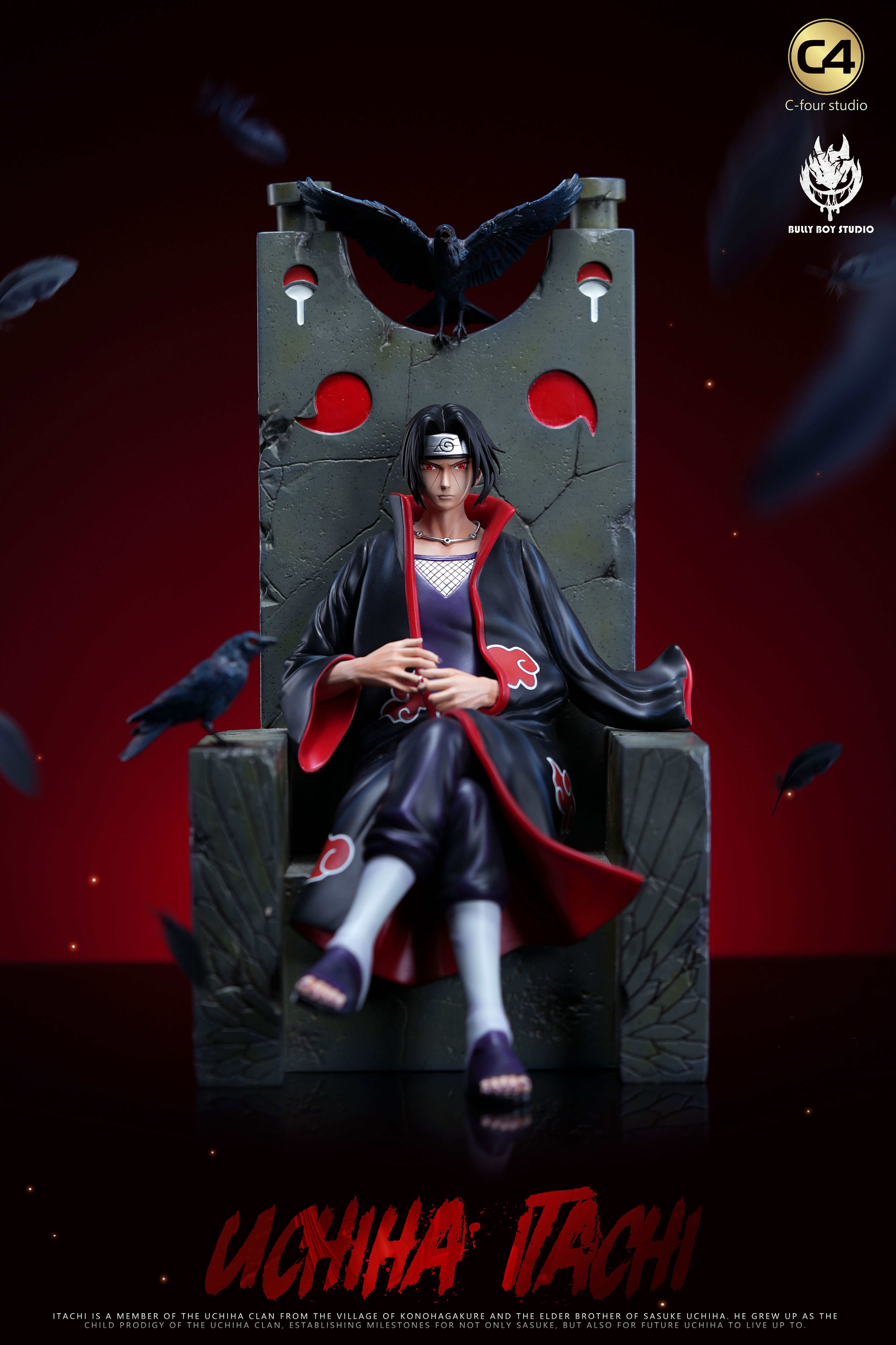 PRE-ORDER BBS Studio & C4 Studio - Naruto Sitting Pose #2 Uchiha Itachi 1/6 Statue(GK)