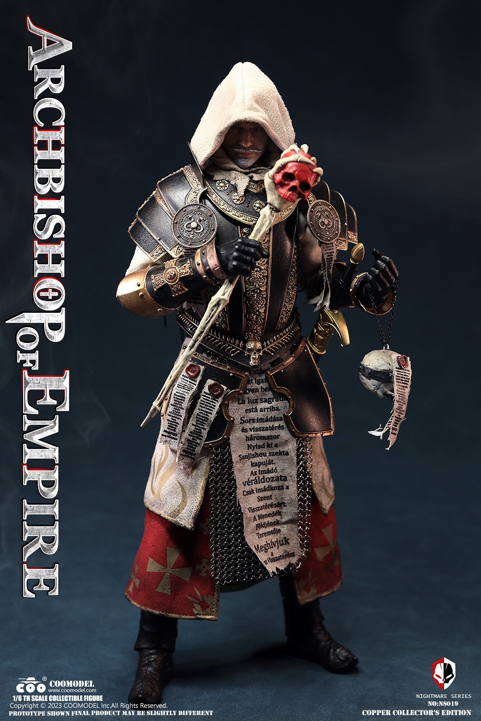 PRE-ORDER COOMODEL - NIGHTMARE SERIES - ARCHBISHOP OF EMPIRE (EXCLUSIVE COPPER VERSION) NS019 1/6 Action Figure