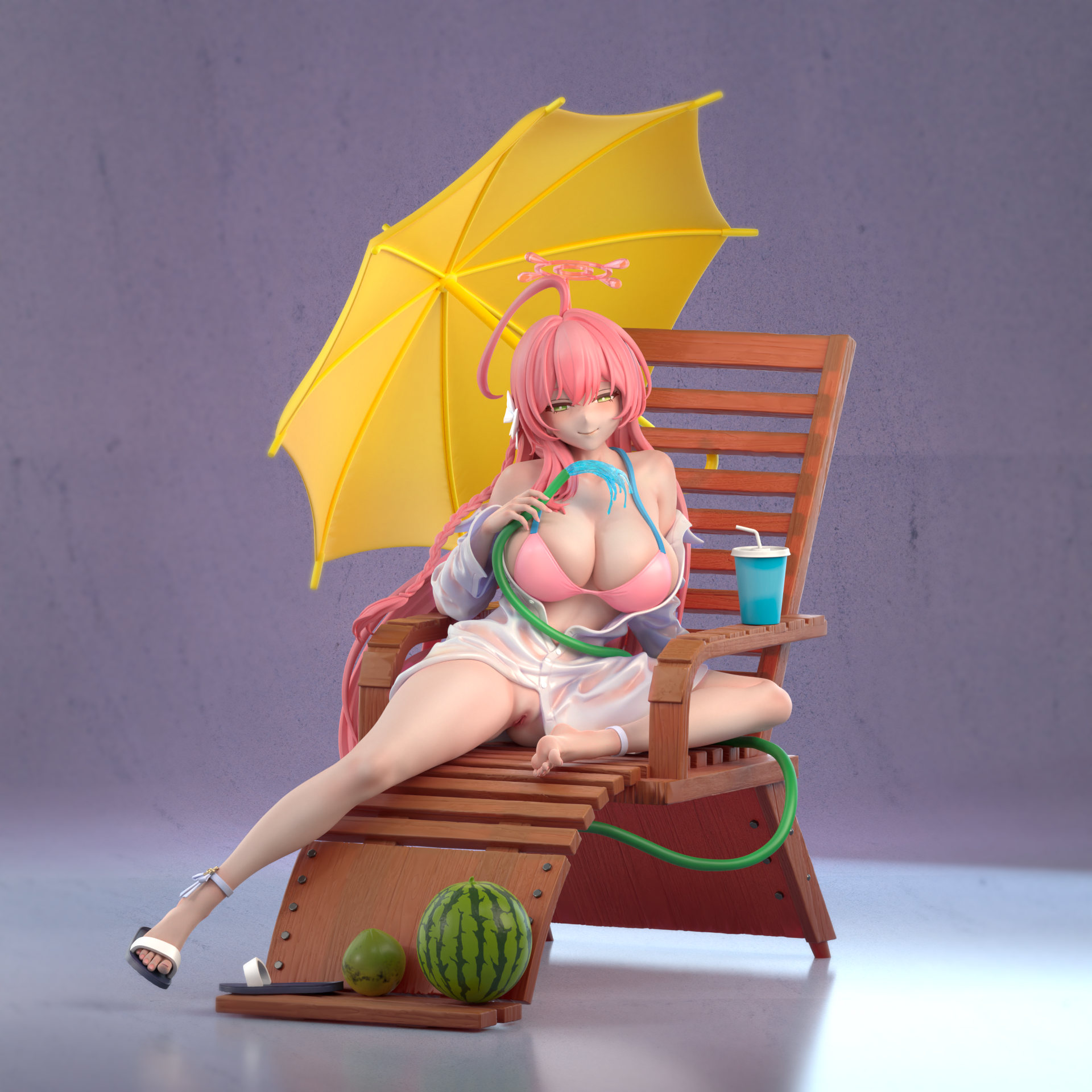 PRE-ORDER ZhuJin Studio - Blue Archive Resin Statue – Swimsuit Ver. Urawa Hanako 1/6 Statue(GK) (Adult 18+)