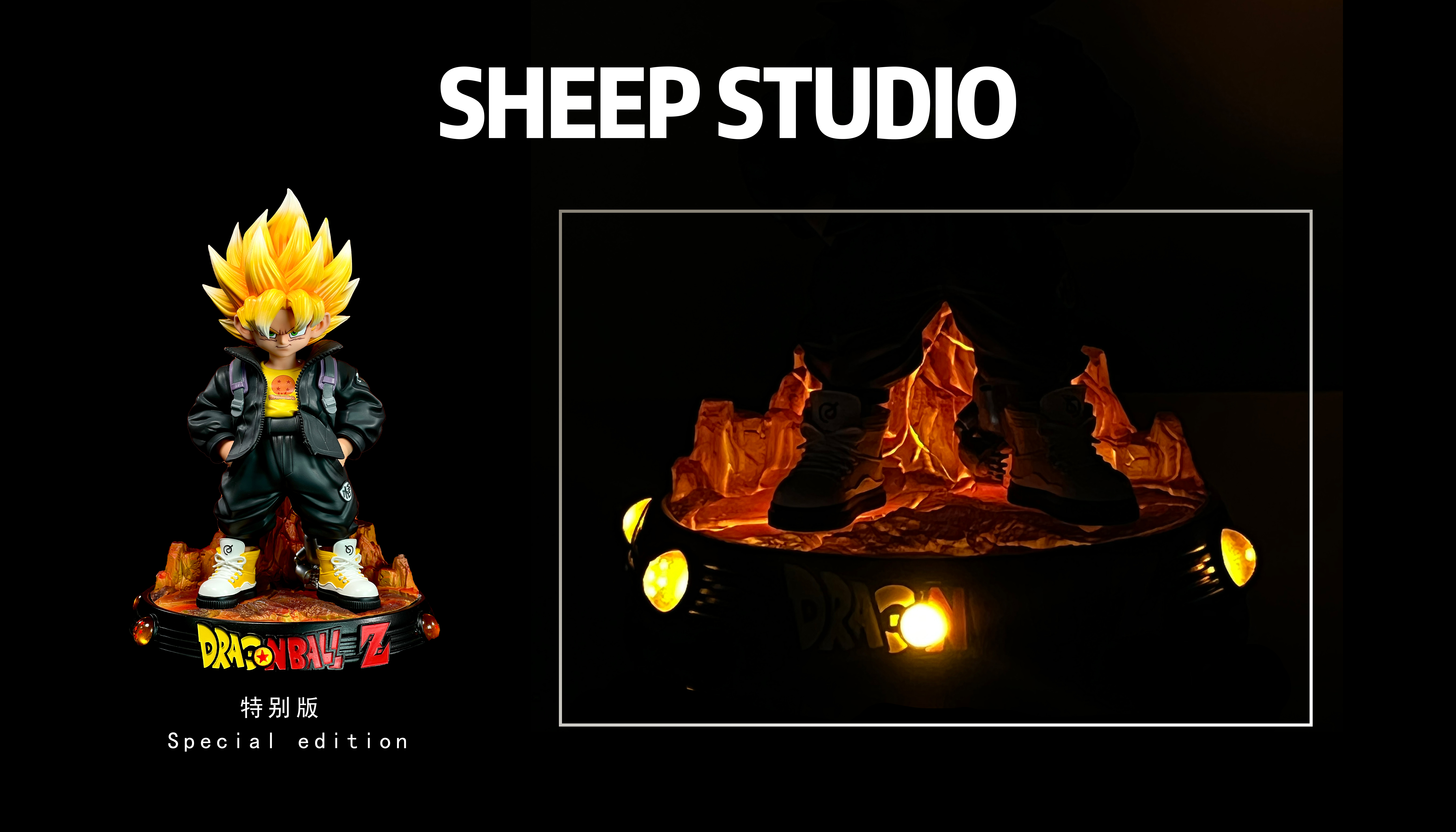 PRE-ORDER Sheep Studio - Dragon Ball Q Version Dragon Ball #2 Super Saiyan 1 Statue(GK)