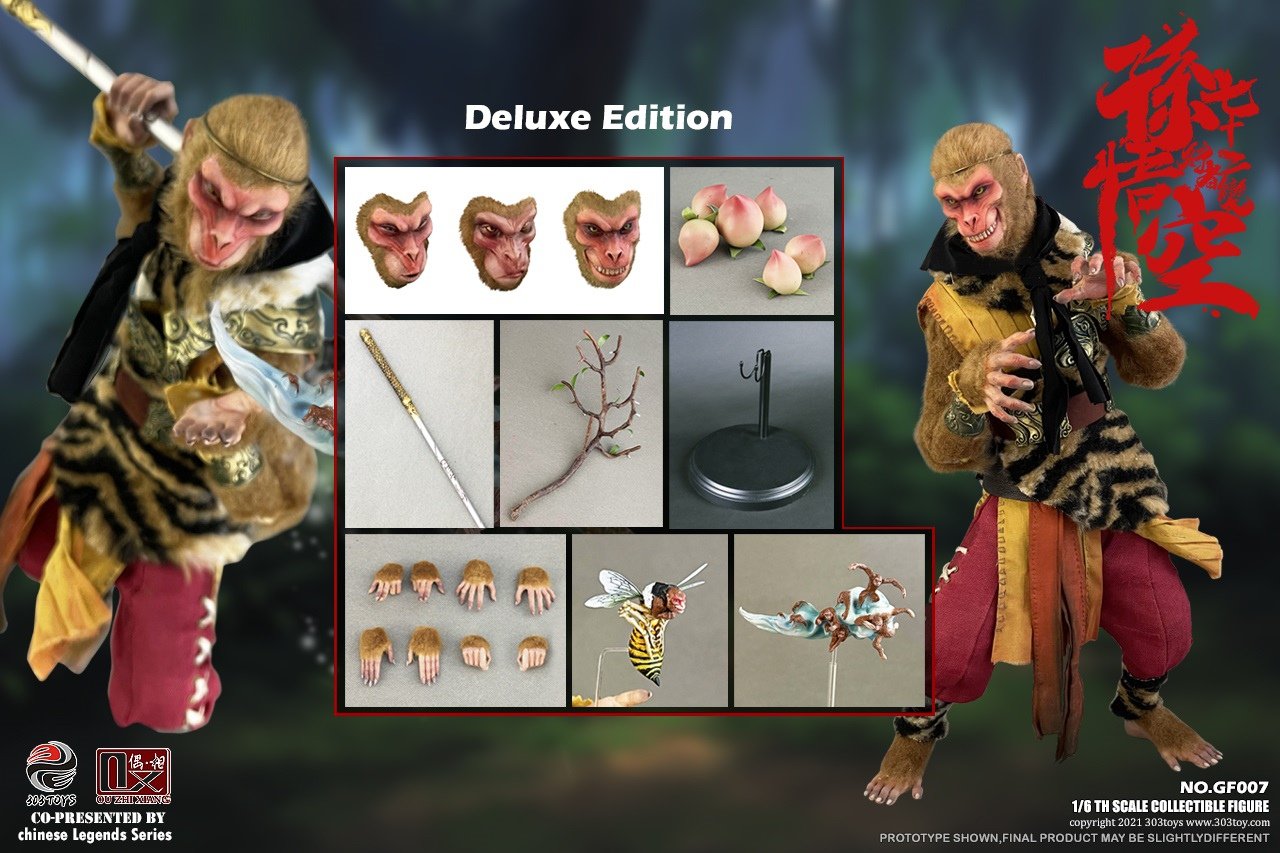 IN-STOCk 1/6 303TOYS X OUZHIXIANG SUN WUKONG - 72 Metamorphoses GF007 Deluxe