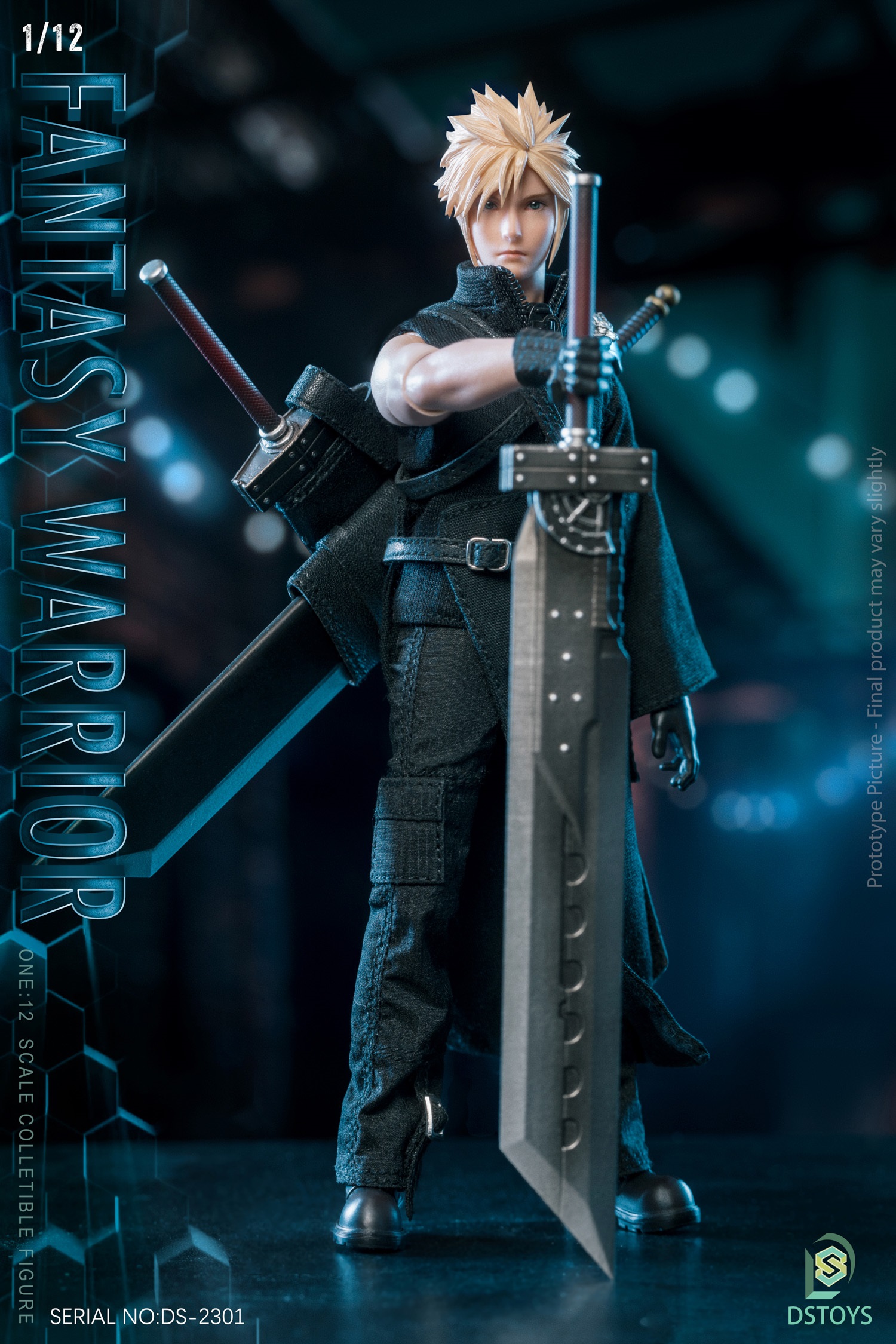 PRE-ORDER DSToys DS-2301 Fantasy Warrior Cloud Piece 1/12 Action Figure