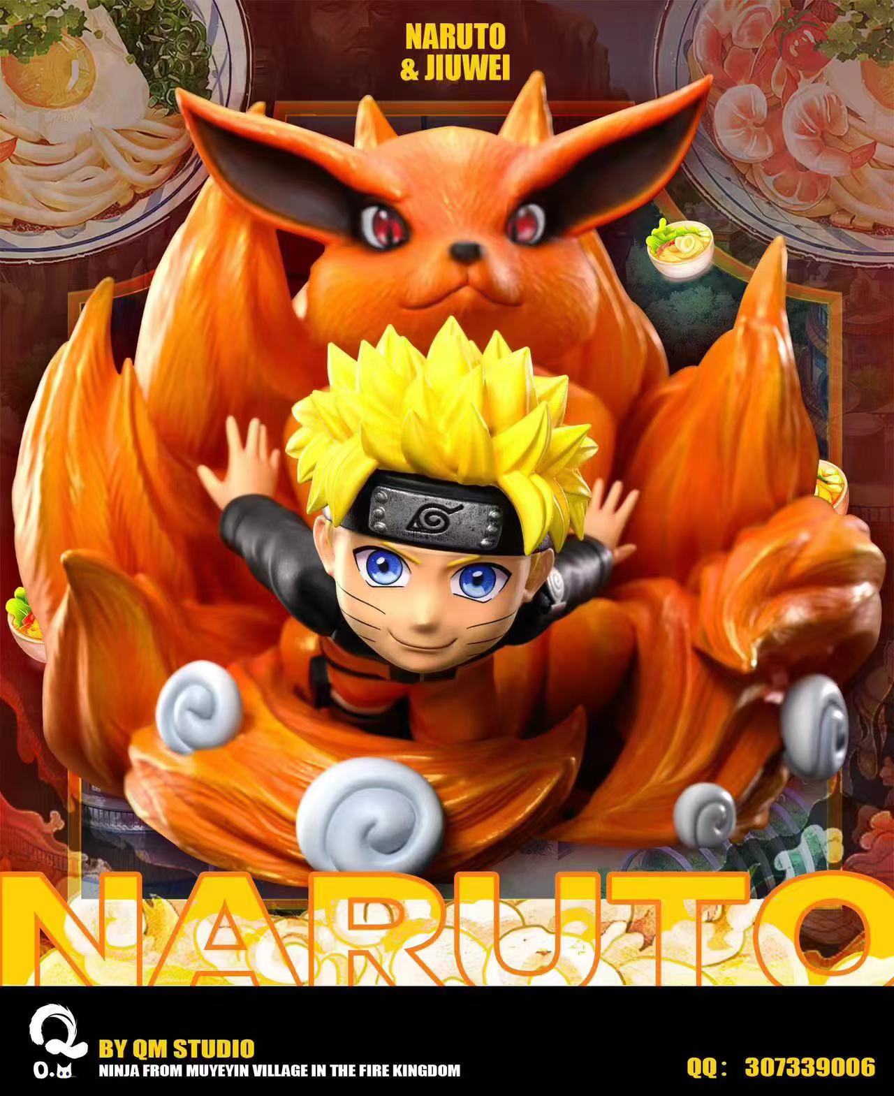 PRE-ORDER QM studio - NARUTO Q Version Nine Tails Uzumaki Naruto Statue(GK)