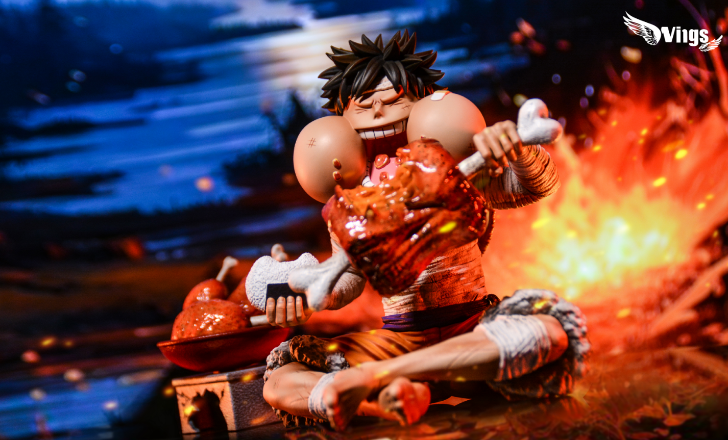 PRE-ORDER Wings Studio - One Piece Dinner Party #1 Eat Meat Luffy Statue(GK)