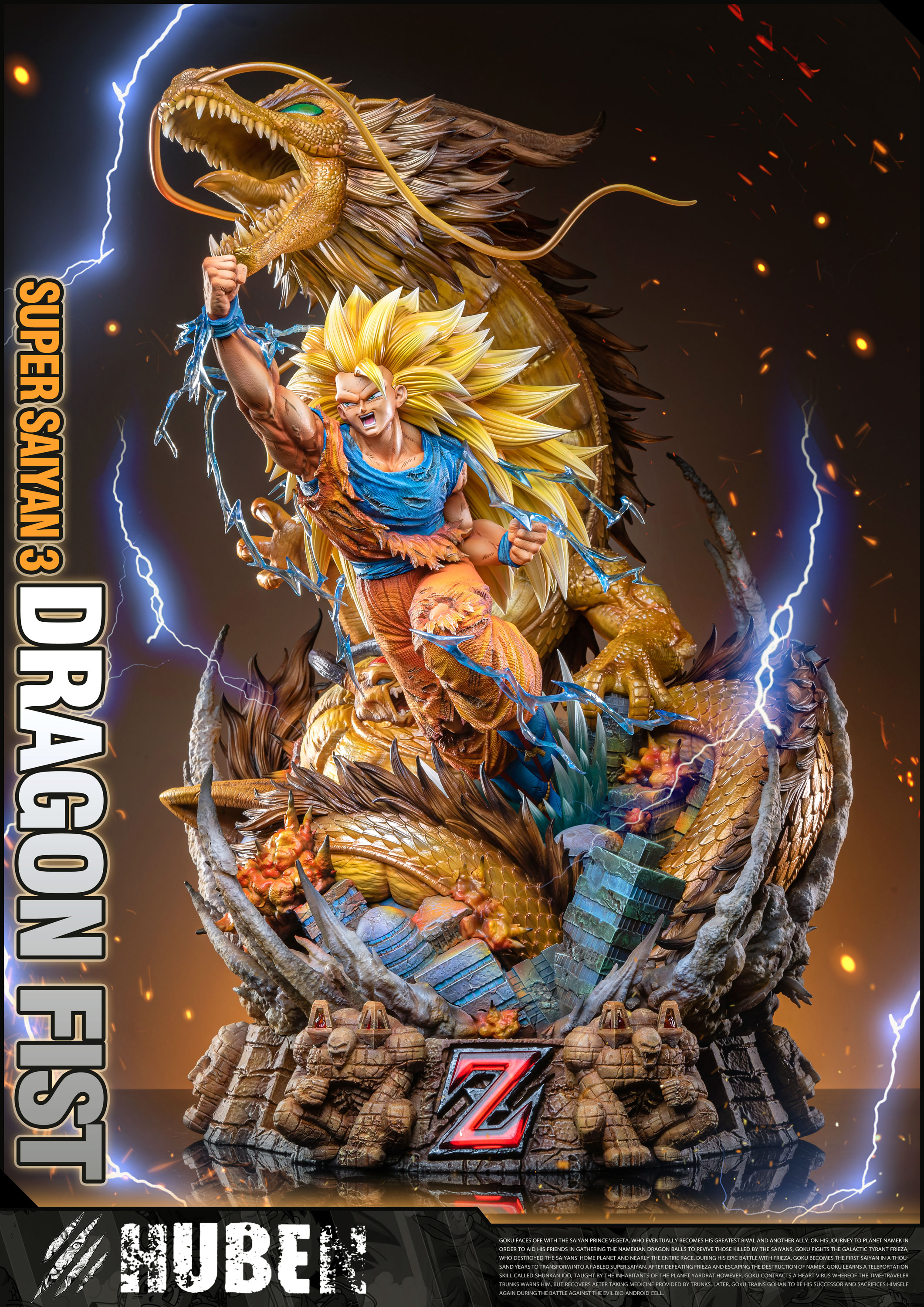 PRE-ORDER HU BEN Studio - Dragon Ball Super Saiyan 3 Son Goku 1/6 Statue(GK)