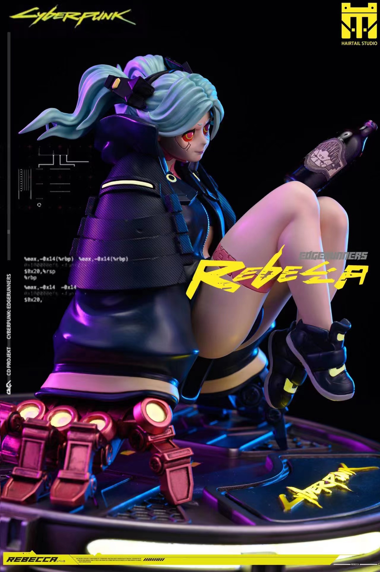 PRE-ORDER HairTail Studio Private Customized Series 001 Cyberpunk Fringe Walker - Rebecca 1/6 Scale Statue(GK) (Adult 18+)