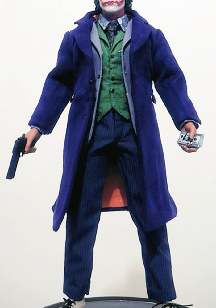 【IN Stock】1/6 Heath Ledger CPOP CREW CPC02 Purple Coat Edition Clown Costume Joker Clothes Model Fit 12'' Soldier Action Figure Dolls