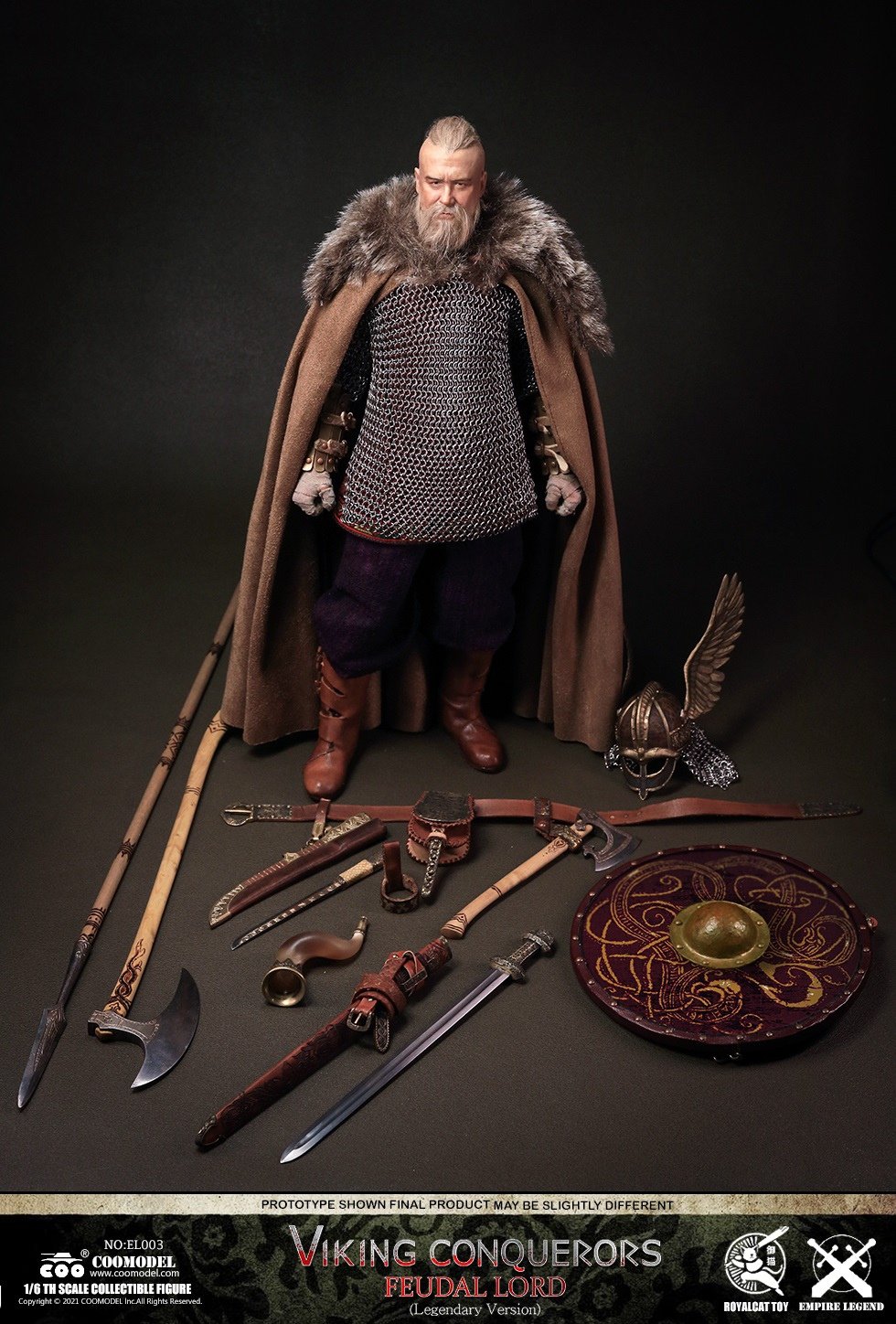 Pre-order 1/6 COOMODEL EL003 VIKING CONQUERORS - FEUDAL LORD Action Figure