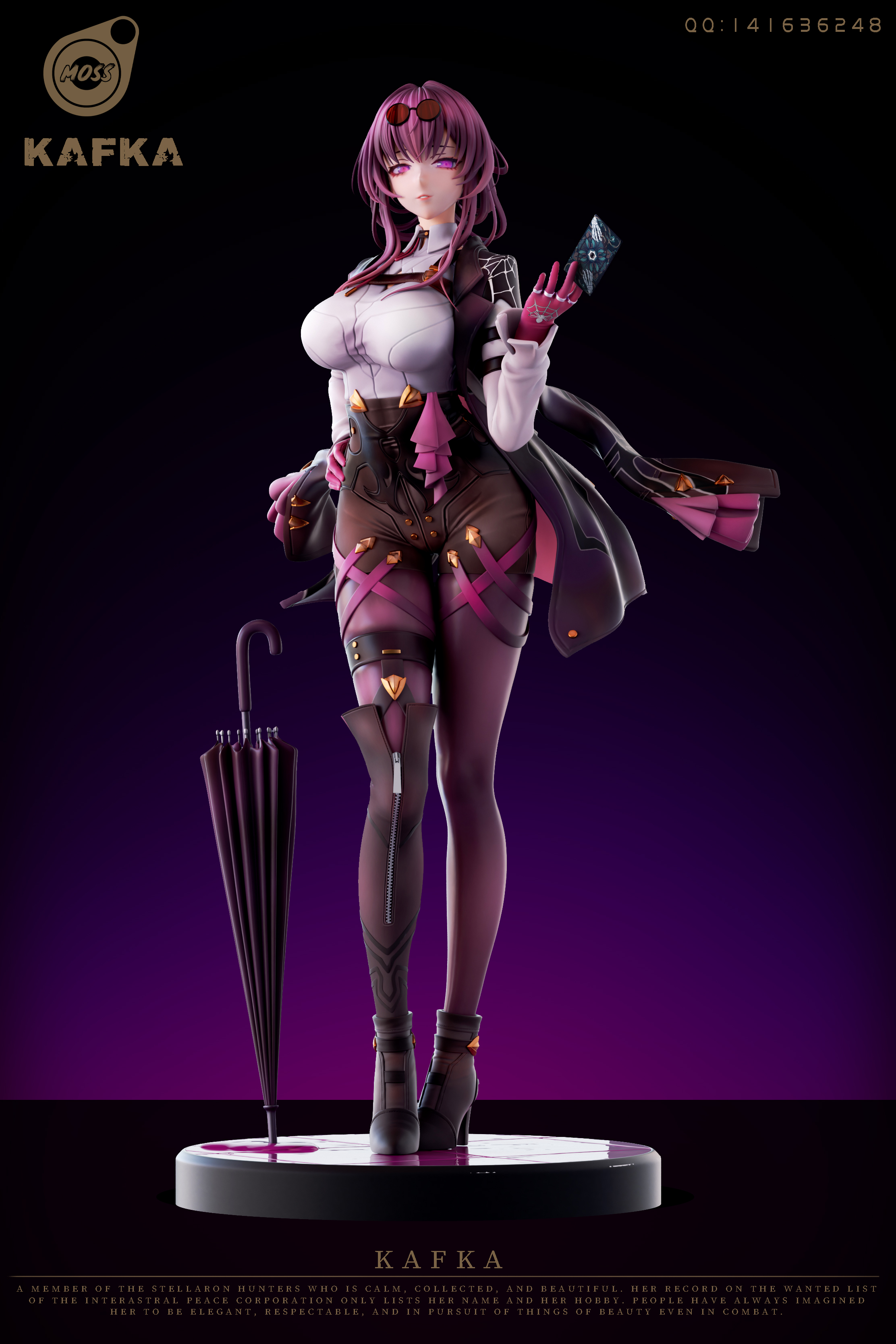 PRE-ORDER MOSS Studio - Honkai: Star Rail Kafka 1/6 Statue(GK)(Adult 18+)