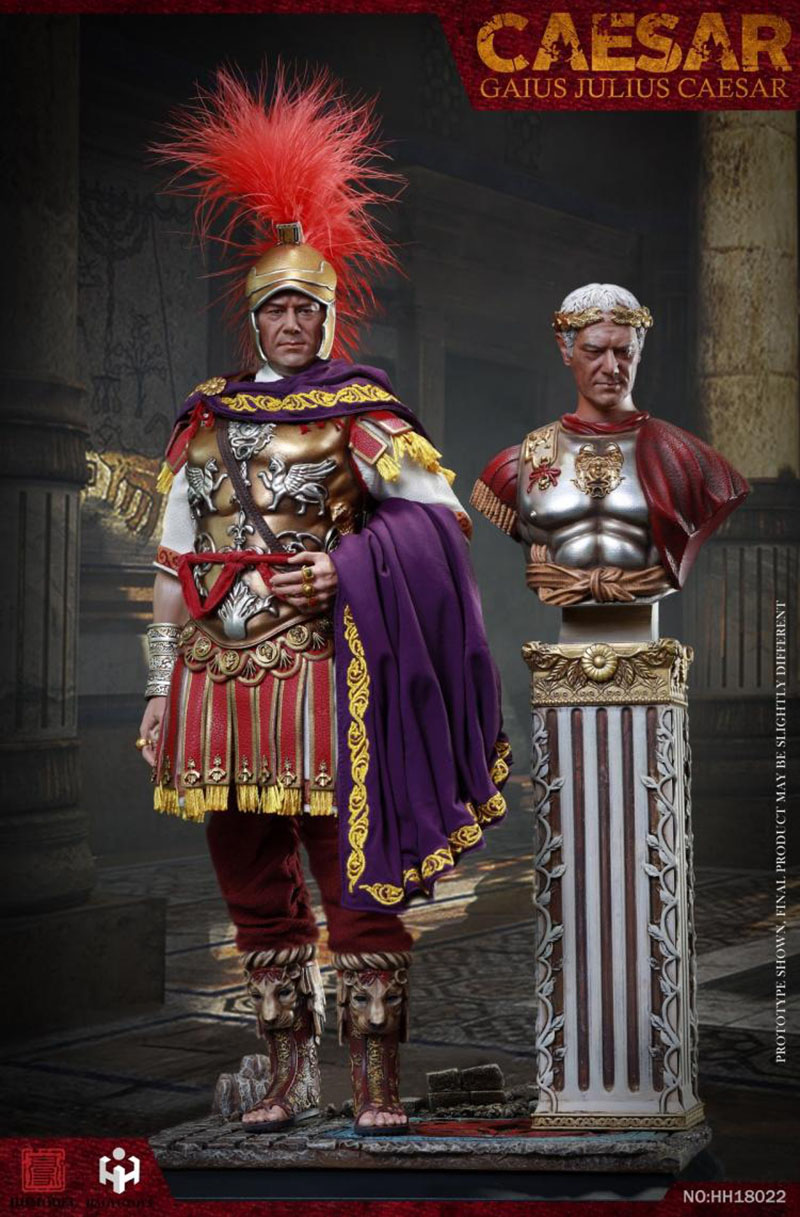 1/6 Imperial Army Gaius Julius Caesar Action Figure Model HHMODEL x HAOYUTOYS HH18022 Deluxe Ver for Collection