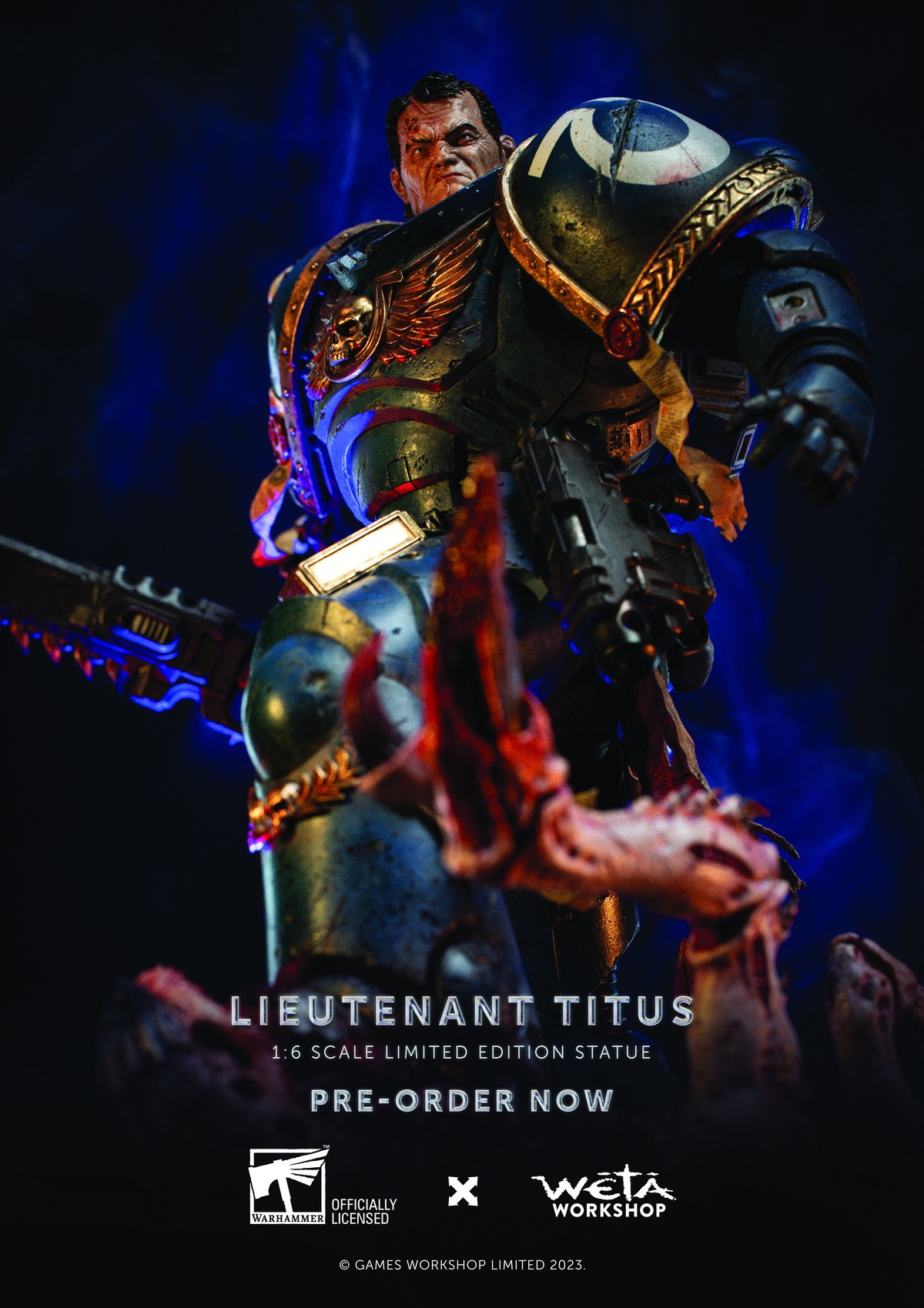 PRE-ORDER WETA Studio & OFFICIALLY Studio - Warhammer Lieutenant Titus 1/6 Statue(GK)