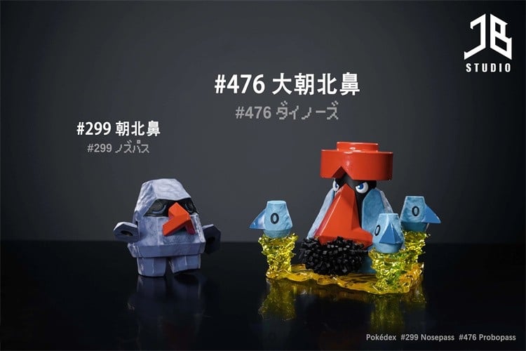 PRE-ORDER JB Studio - Pokemon - World Zukan Nosepass & Probopass – 1/20 Resin Statue(GK)