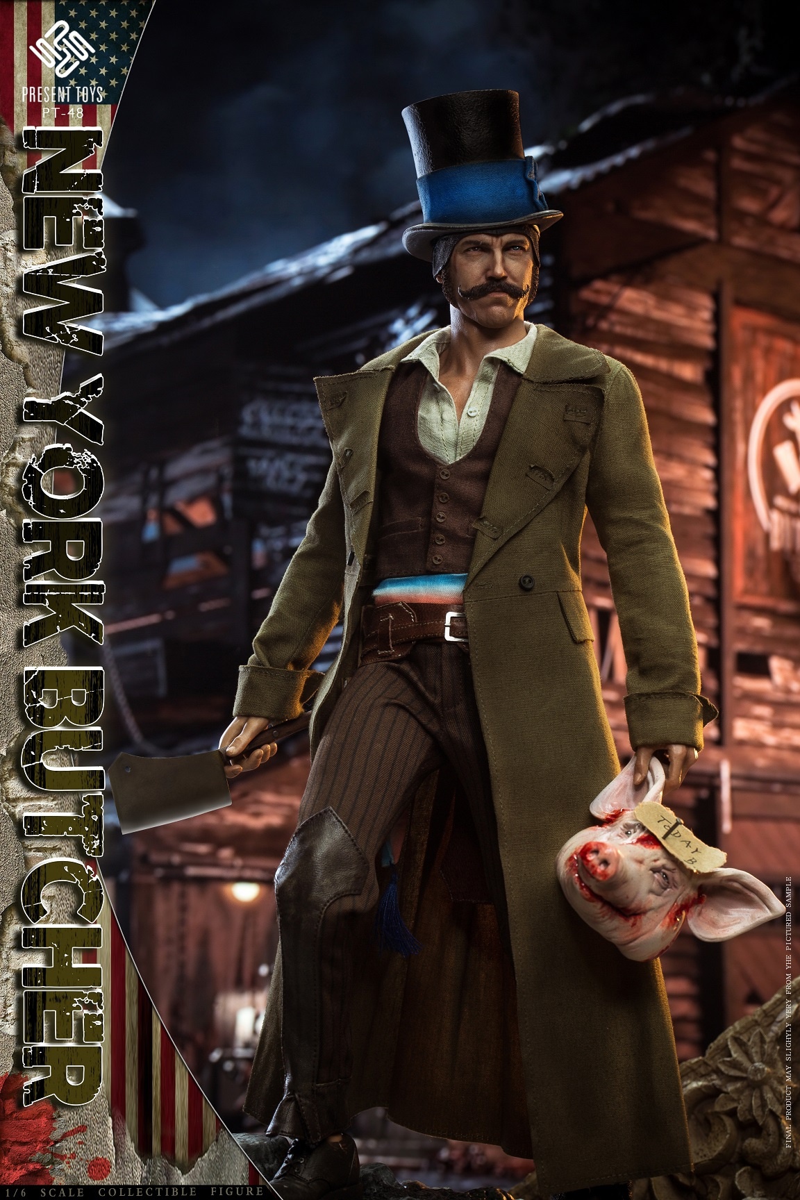PRE-ORDER PRESENT TOYS New York BUTCHER PT-SP48 1/6 Action Collectible Figure