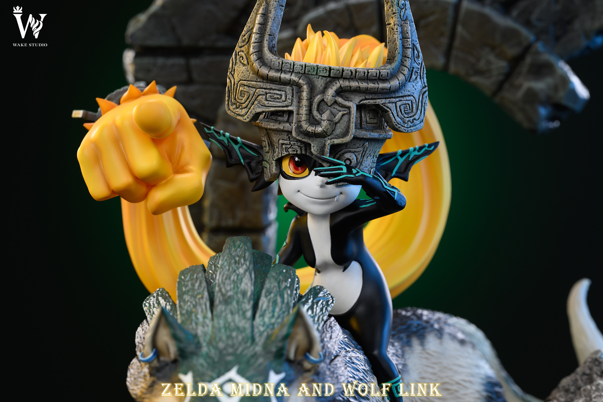 Wake Studio - The Legend of Zelda Wolf link and Epona 1/4 Statue(GK)