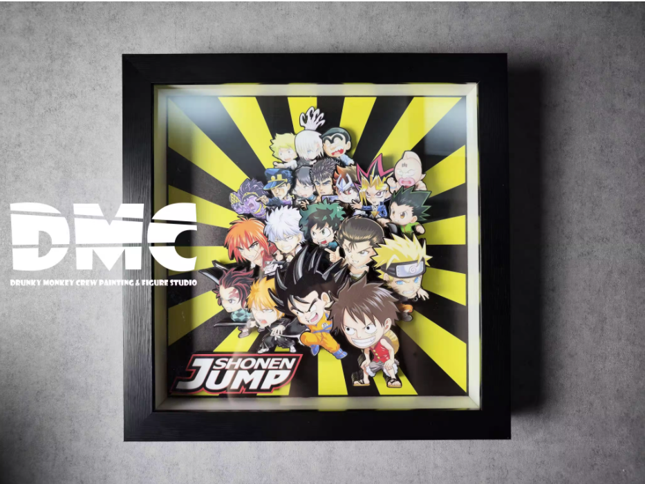 IN-STOCK Drunky Monkey Crew Studio - 週刊少年ジャンプ Jump- ( DMN-031) 3D Decorative Paint of Q Version Scene Painting Statue(GK)