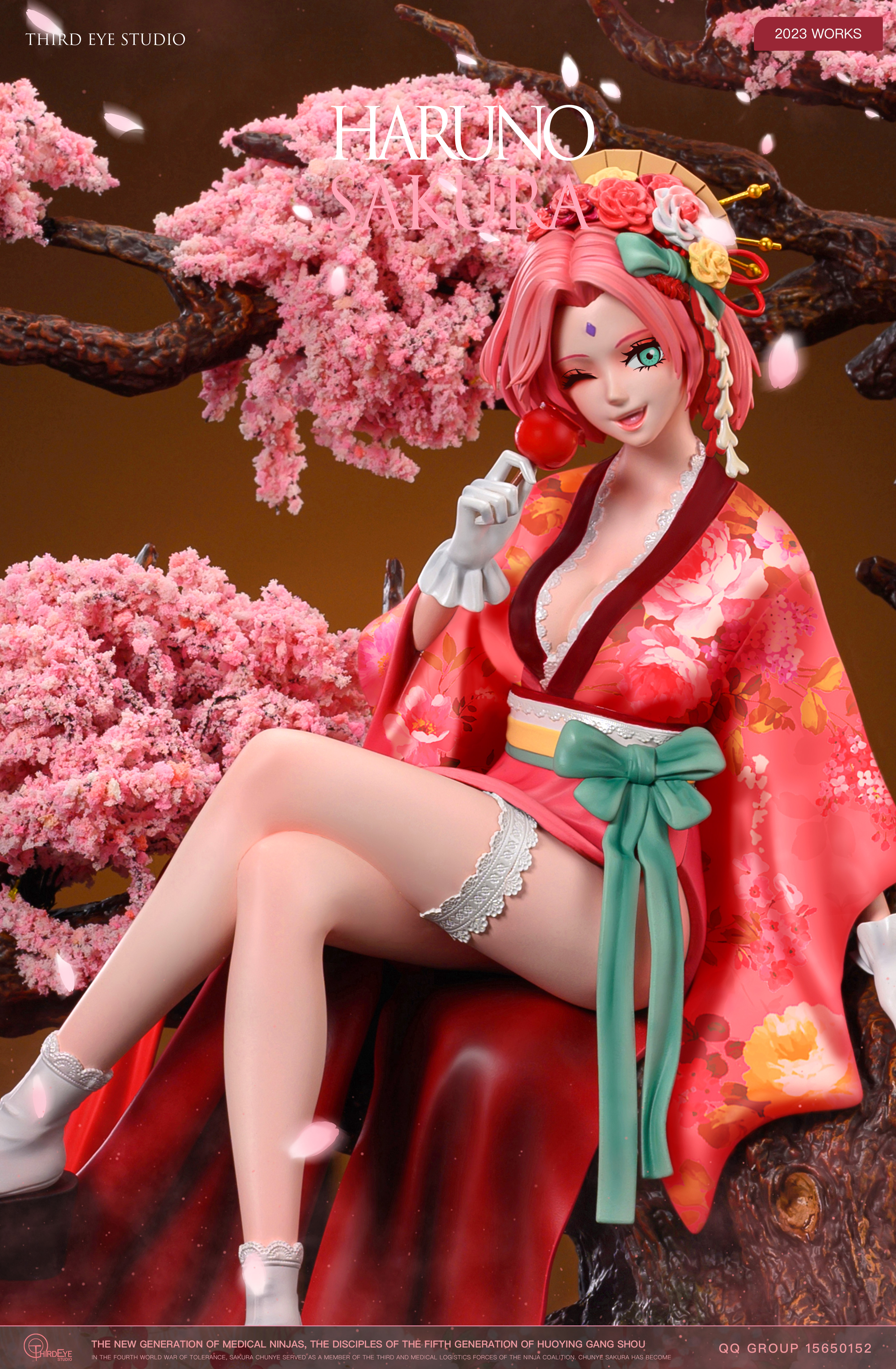 PRE-ORDER Thrid Eye Studio Hefeng Series 05 Haruno Sakura 1/6 Scale Statue(GK) (Adult18+)