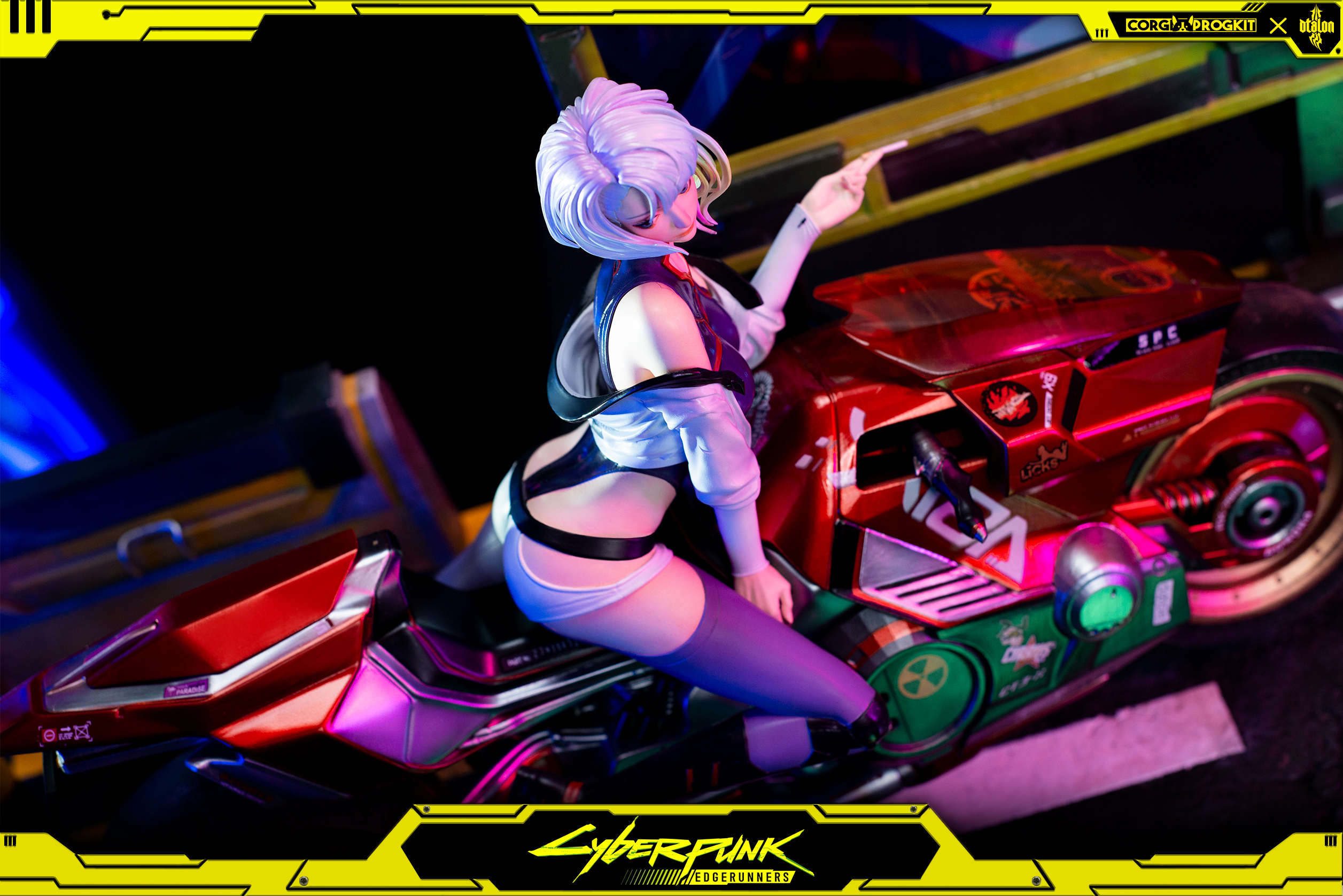PRE-ORDER Dtalon Studio Cyberpunk: Edgerunners Lucyna Kushinada & Rebecca with Sound Statue (GK) (Adult 18+)