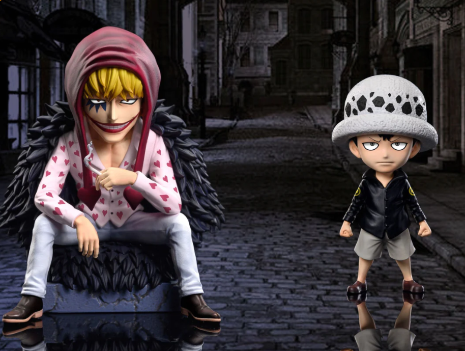 PRE-ORDER A+ Studio - One Piece Donquixote Rosinante & Childhood Trafalgar D. Water Law Statue(GK)