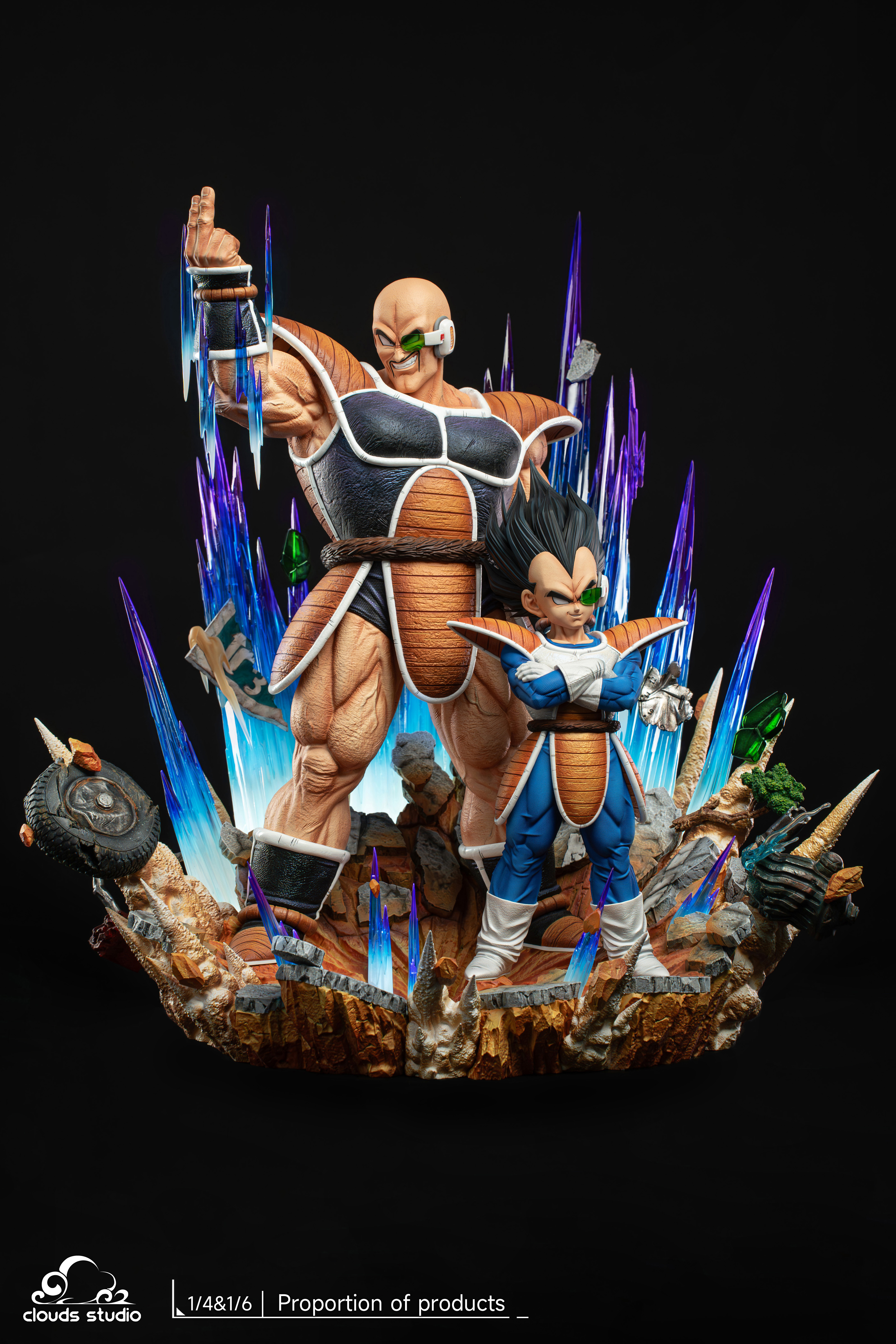 PRE-ORDER Clouds Studio - Dragon Ball Nappa & Vegeta 1/4 & 1/6 Statue(GK)