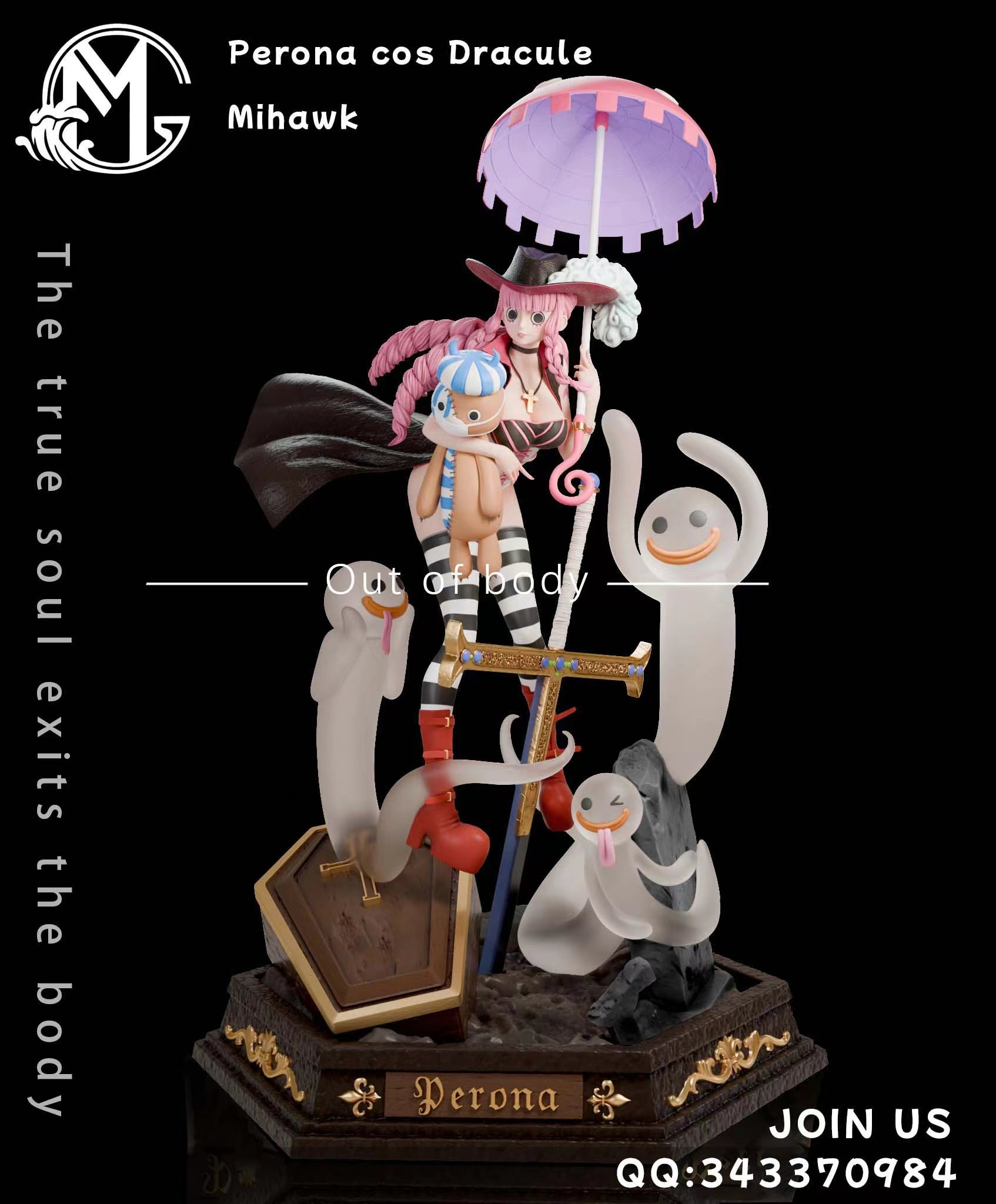 GM STUDIO - One Piece Perona cos Dracule Mihawk 1/6 Statue(GK) (Adult 18+)