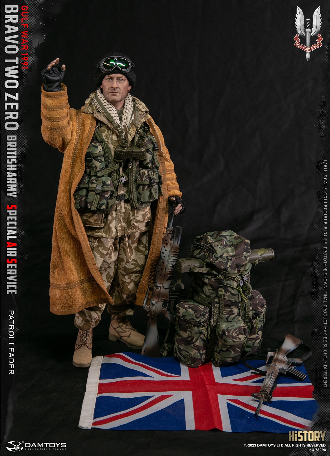PRE-ORDER DAMTOYS Studio SAS 1991 Gulf War Patrol and reconnaissance team leader ( 78098) 1/6 Action Figure