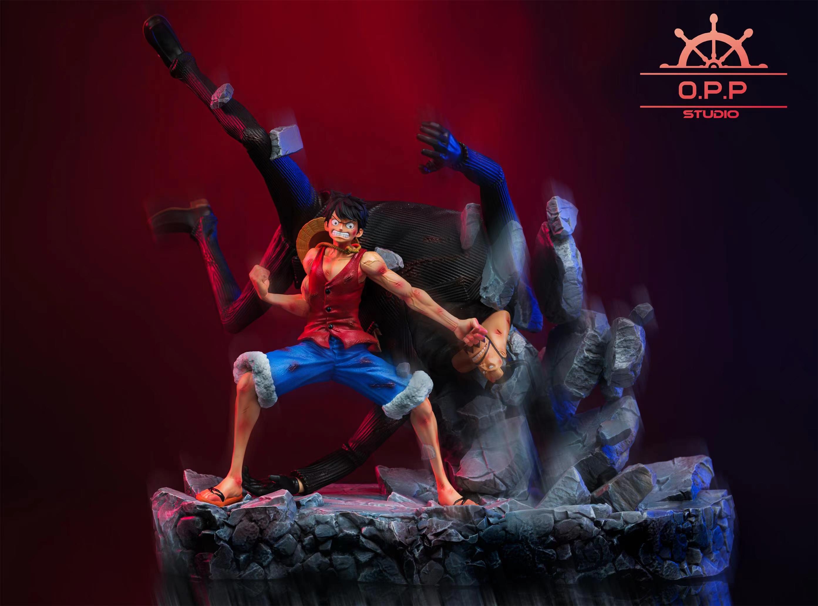 PRE-ORDER OPPS Studio One Piece Monkey D Luffy VS Blueno POP Statue(GK)