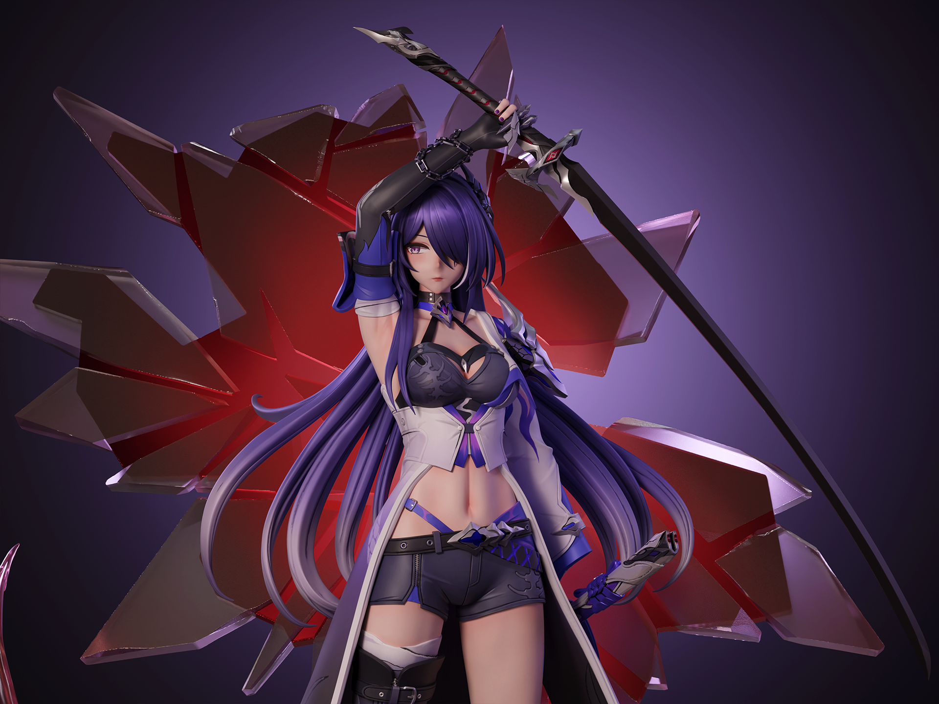 PRE-ORDER Arctic wolf Studio - Honkai: Star Rail Acheron 1/6 Statue(GK) (Adult 18+)