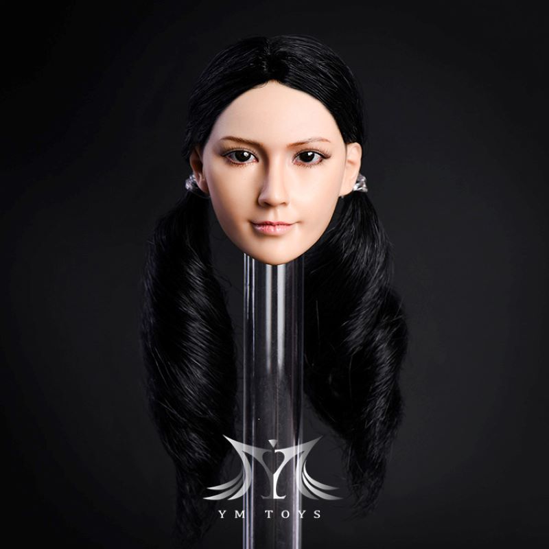 YMTOYS YMT10 1/6th Scale Asian Female Head Sculpt Cute Girl DIE Butterfly Head for 12 Collectible Action Figure DIY
