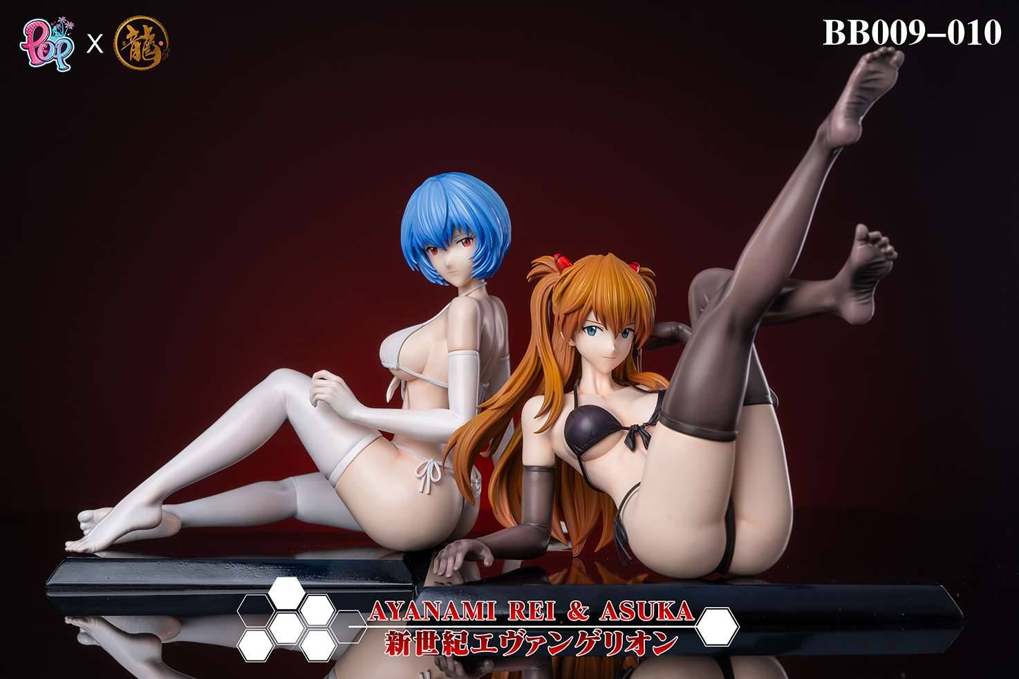 PRE-ORDER Dragon X POP Studio - Evangelion Asuka & Rei 1/4 Statue(GK) (Adult 18+)