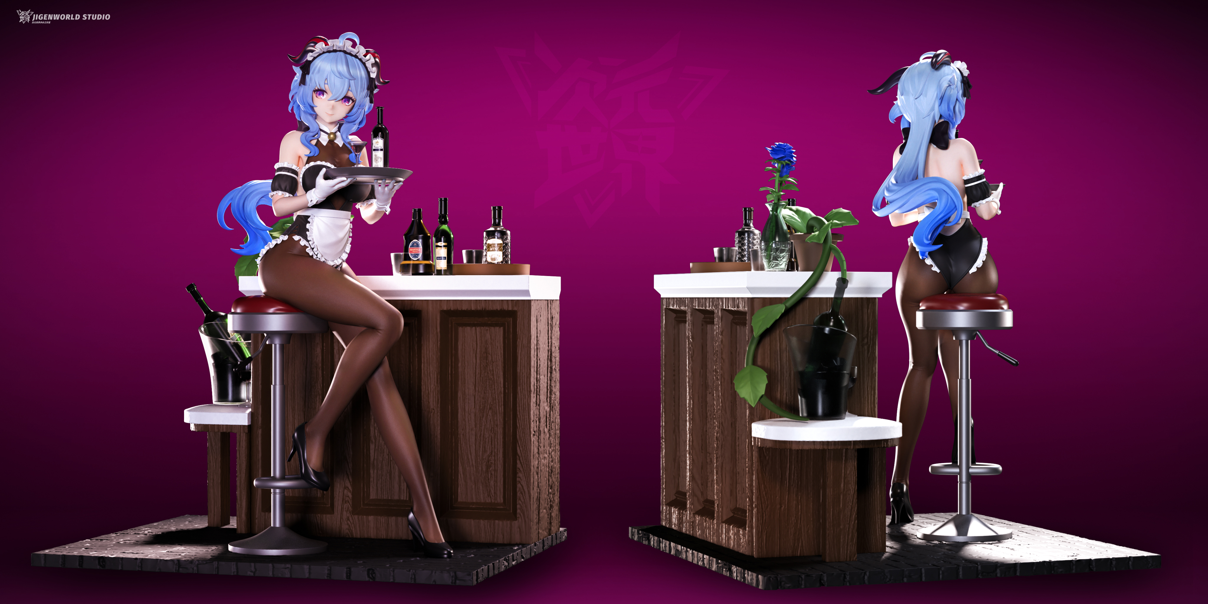 PRE-ORDER Jigenworld Studio - Genshin Impact - Ganyu & Keqing 1/6 Scale Statue(GK)