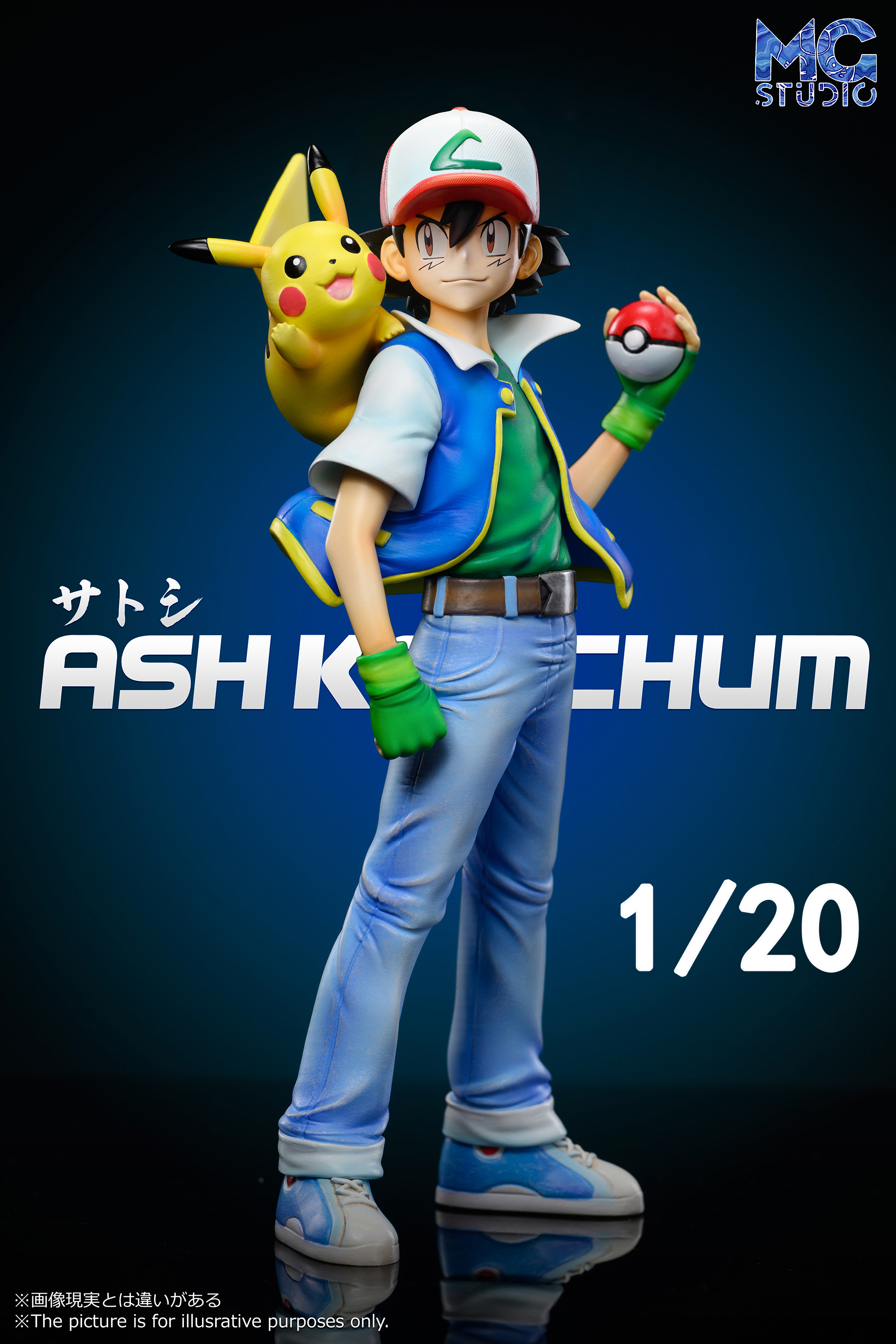 MG Studio - Pokemon - Scaleworld Ash Ketchum 1/4 & 1/8 & 1/20 Statue(GK)