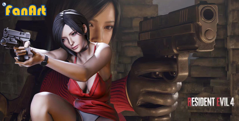 PRE-ORDER Fanart studio - Biohazard 4 - Ada wong 1/4 Statue(GK) (Adult 18+)