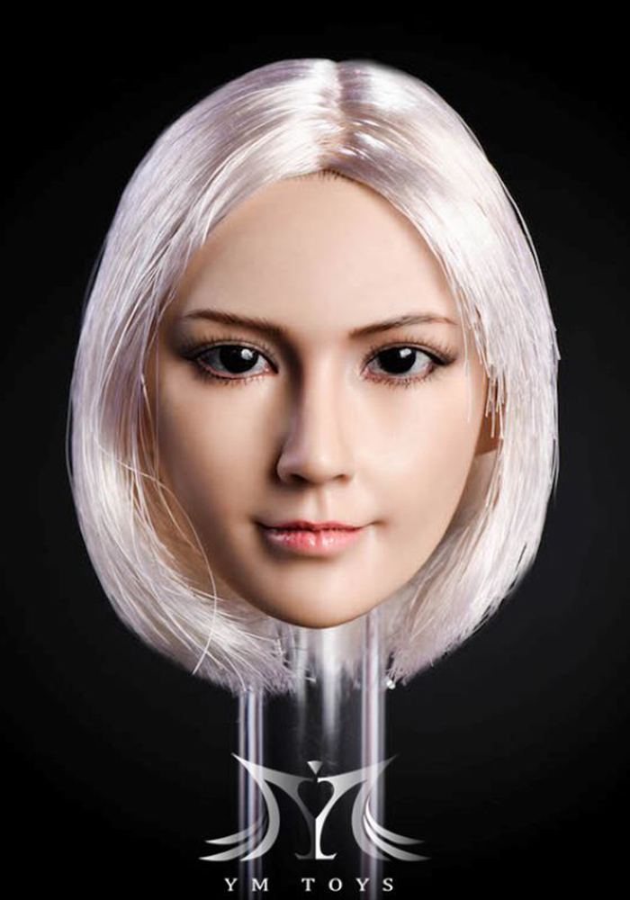 YMTOYS YMT10 1/6th Scale Asian Female Head Sculpt Cute Girl DIE Butterfly Head for 12 Collectible Action Figure DIY