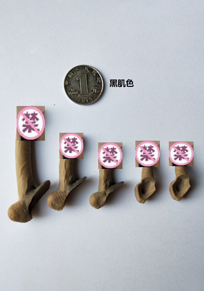 5pcs/pack 1:6 Action Figure Accessory Penis Soldier body Parts Male Genital color optional