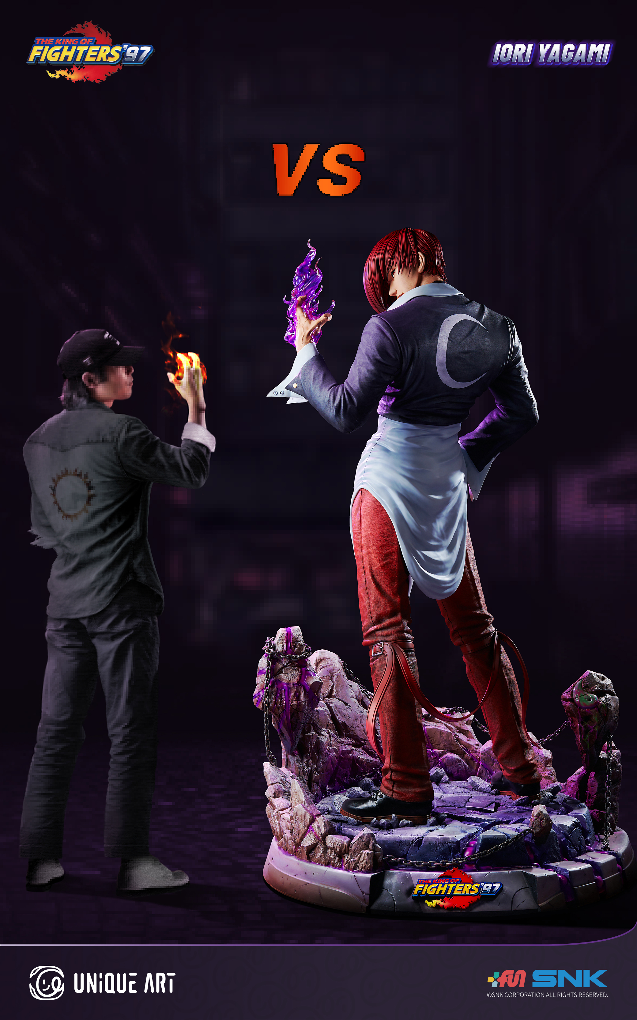 UNiQUE ART Studio - King of Fighters Iori (Licensed) 1/1 Statue(GK)