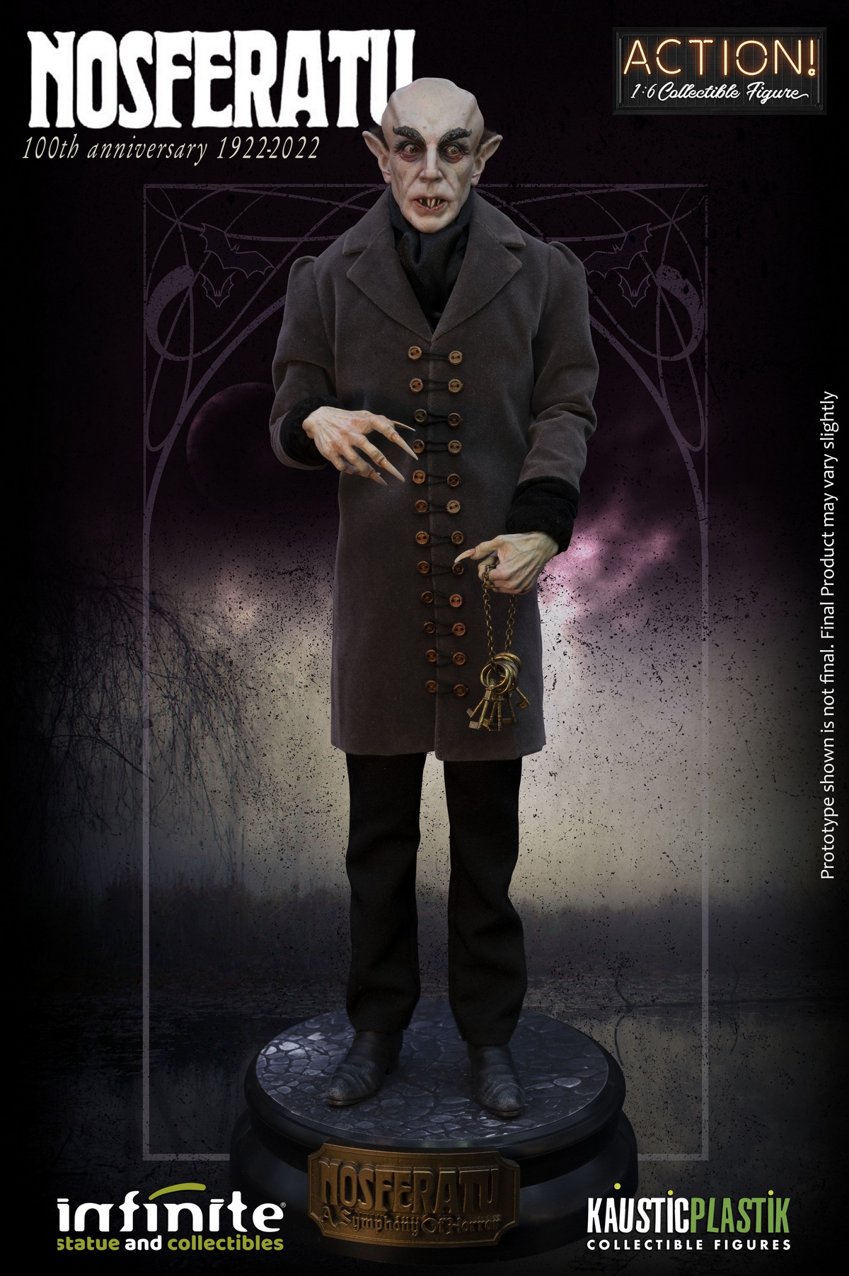 PRE-ORDER Infinite Statue - Nosferatu Count Orlok ( 0833308788703 & 0833308789007) - 1/6 Scale Action Figure
